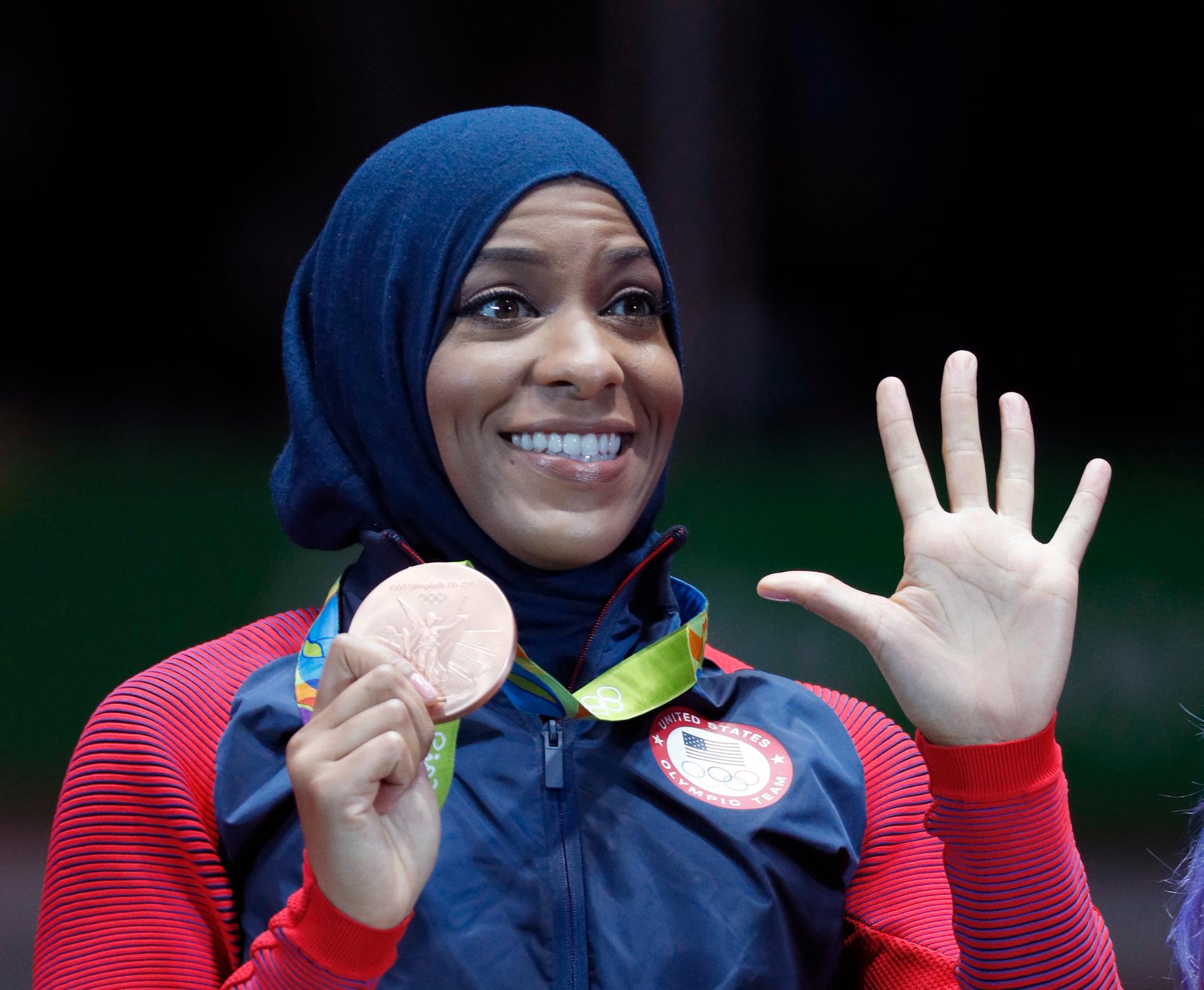 Ibtihaj Muhammad var med under Olympiska spelen i Rio. 