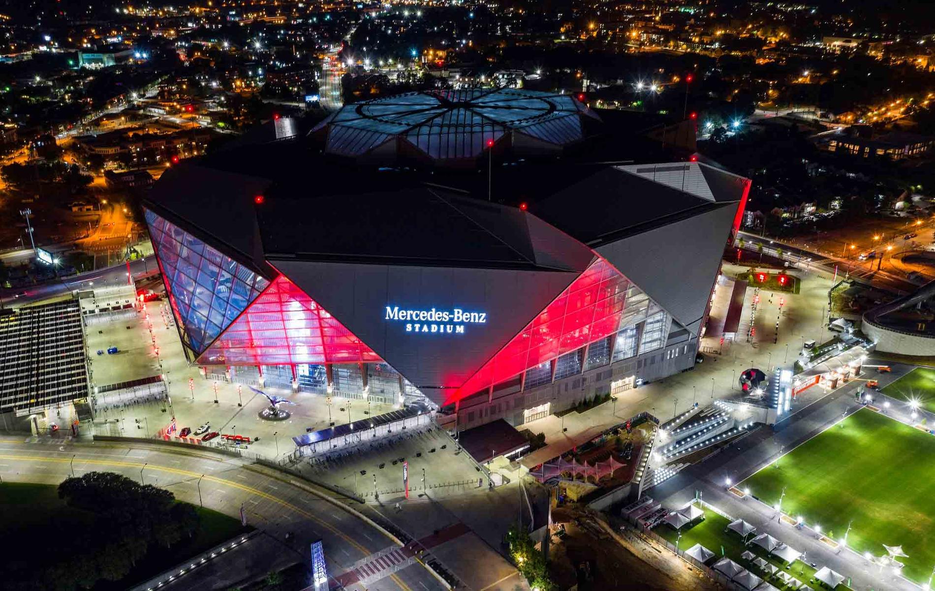 Super Bowl: Matchen spelas i Atlanta på Mercedes-Benz Stadium
