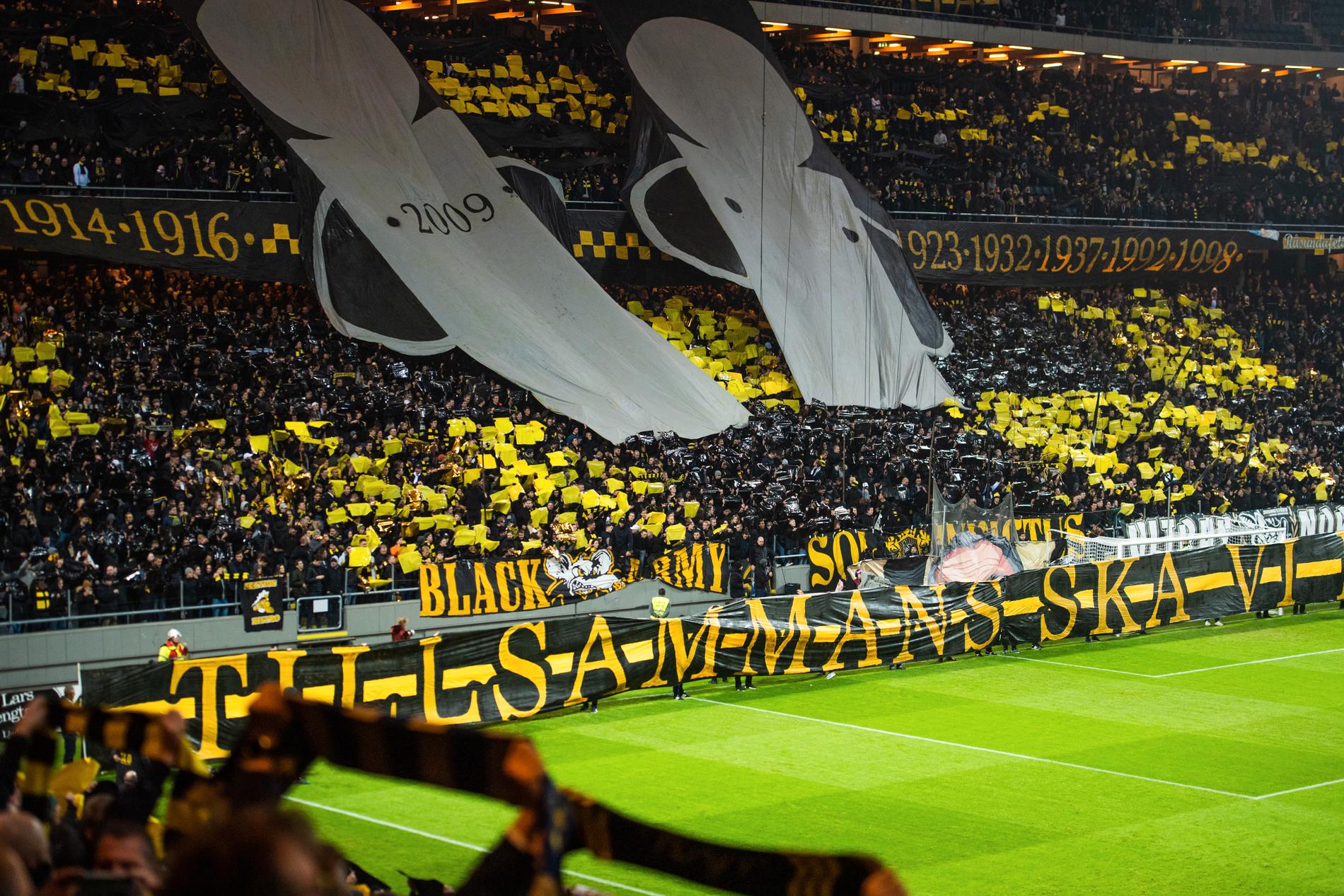 AIK-fansen fick inte guldjubla på hemmaplan förra helgen
