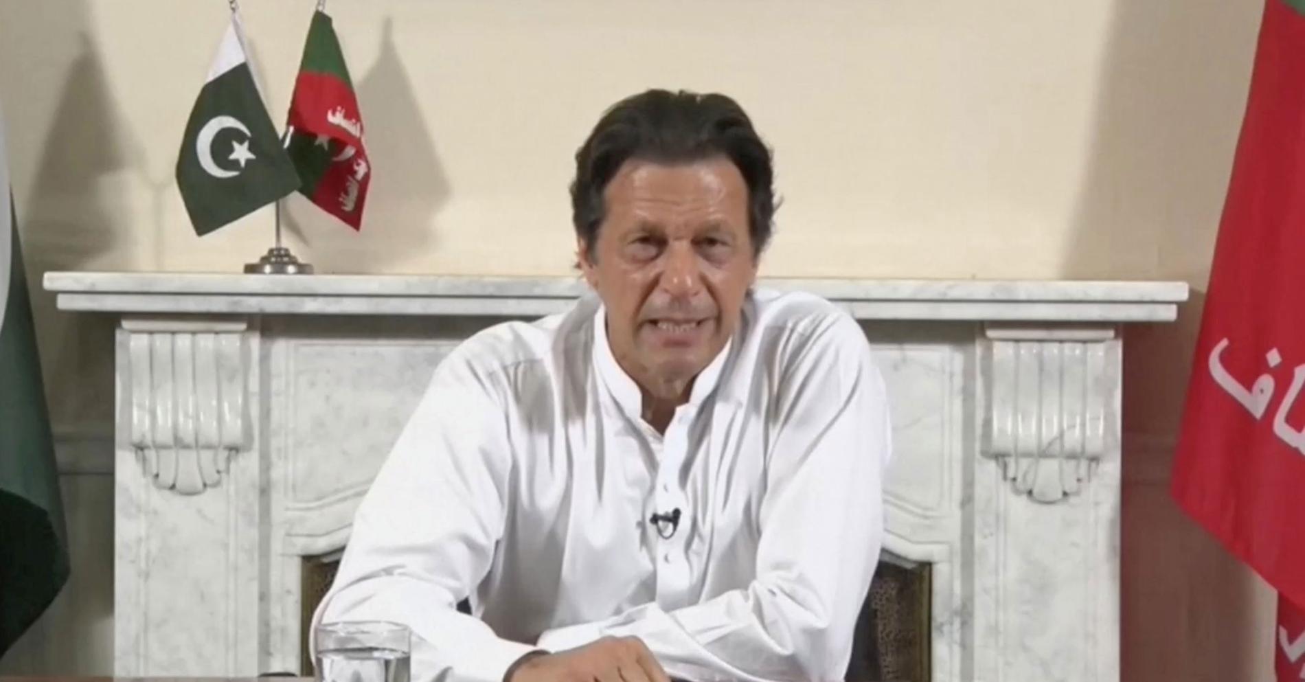 Imran Khan från partiet PTI.