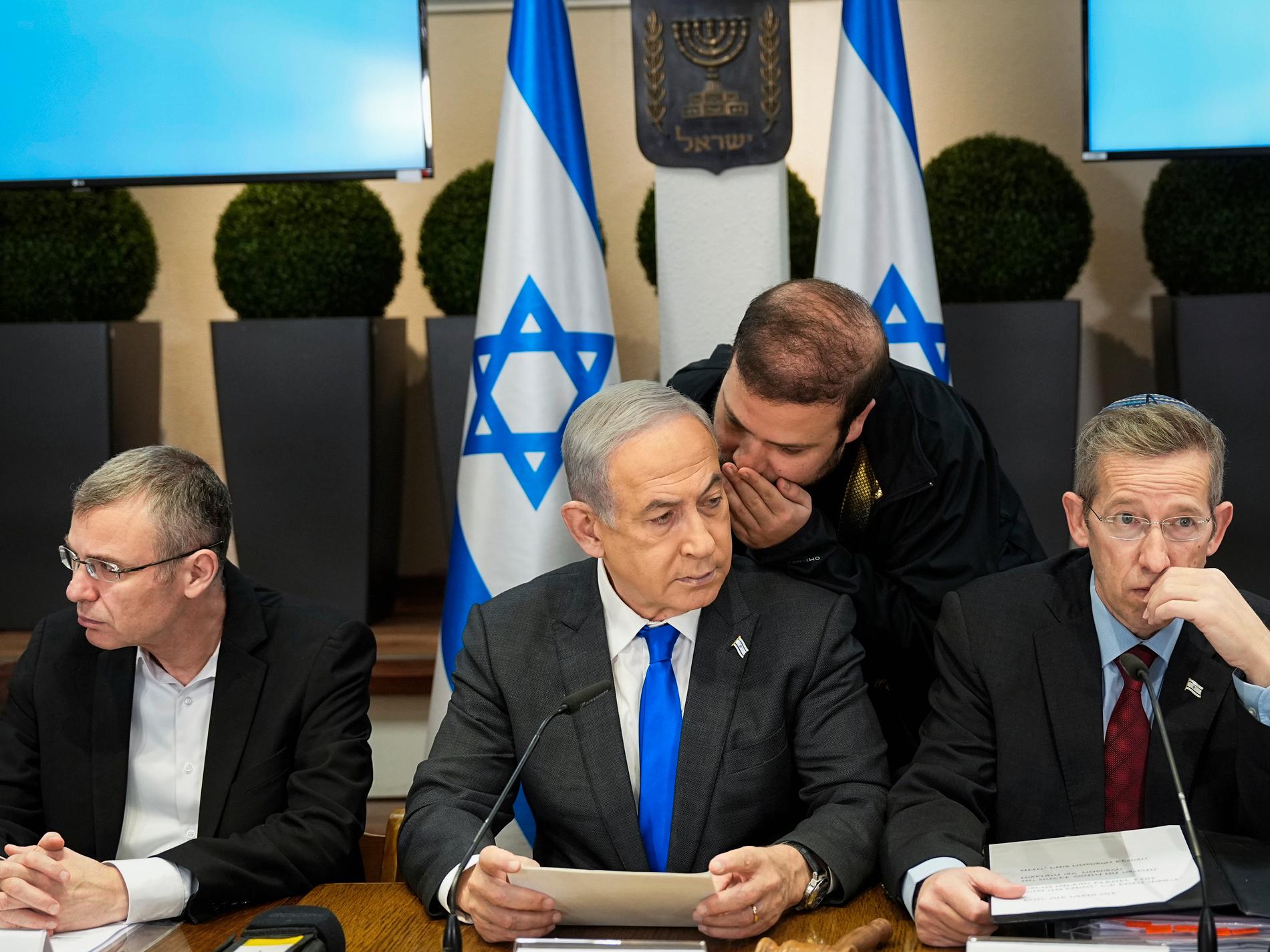 Netanyahu avvisar tvåstatslösning efter samtal