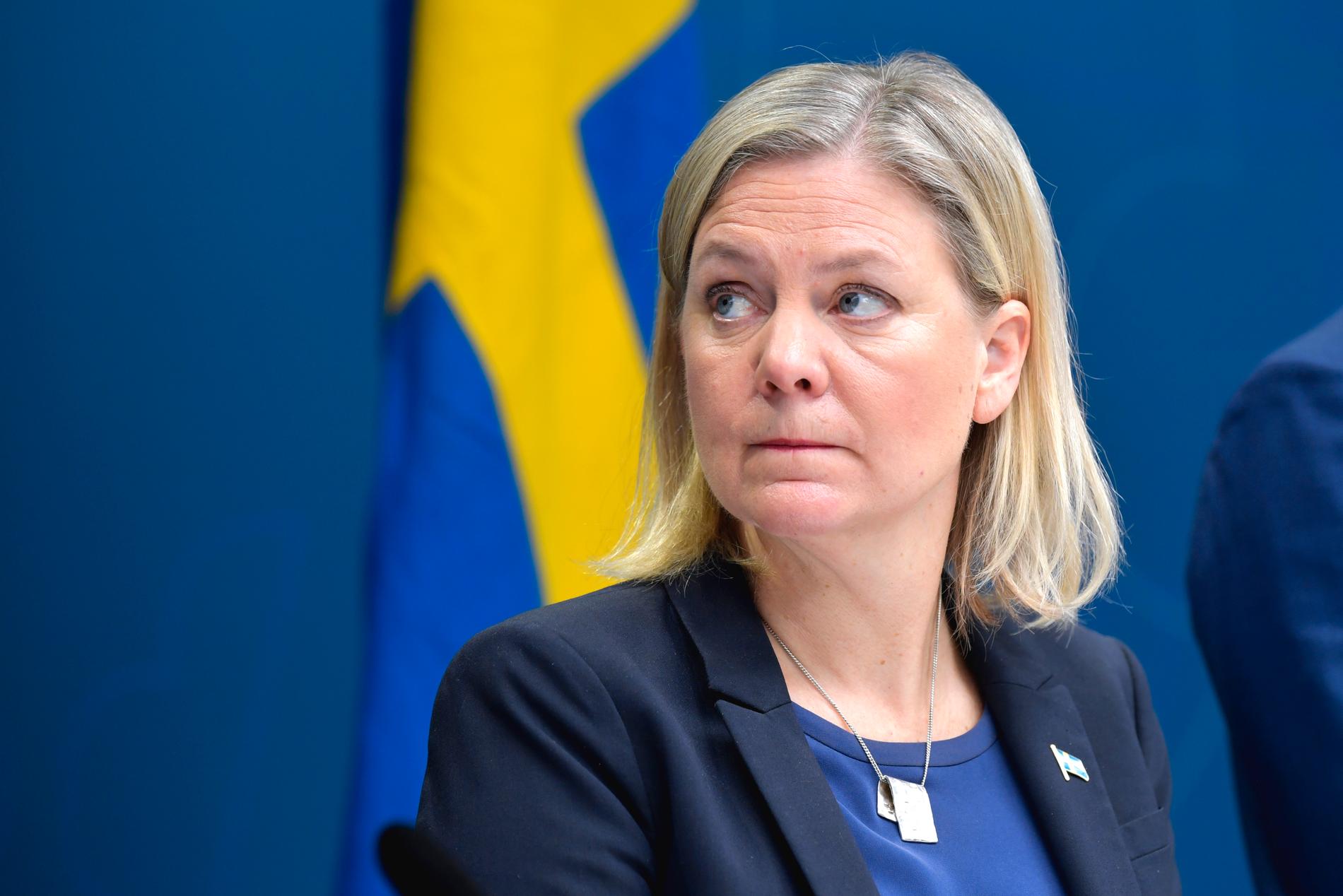 Finansminister Magdalena Andersson vill inte se några bonusar eller aktieutdelningar från bankerna nu. Arkivbild
