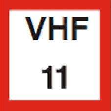Obligatorisk passning av anvisad VHF-kanal.