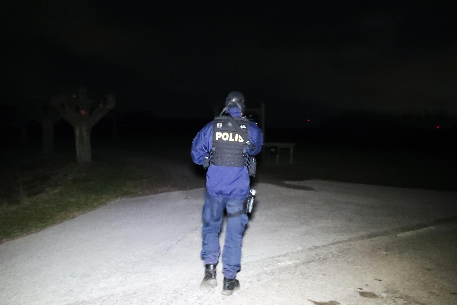En polis i området vid Igelsjö.