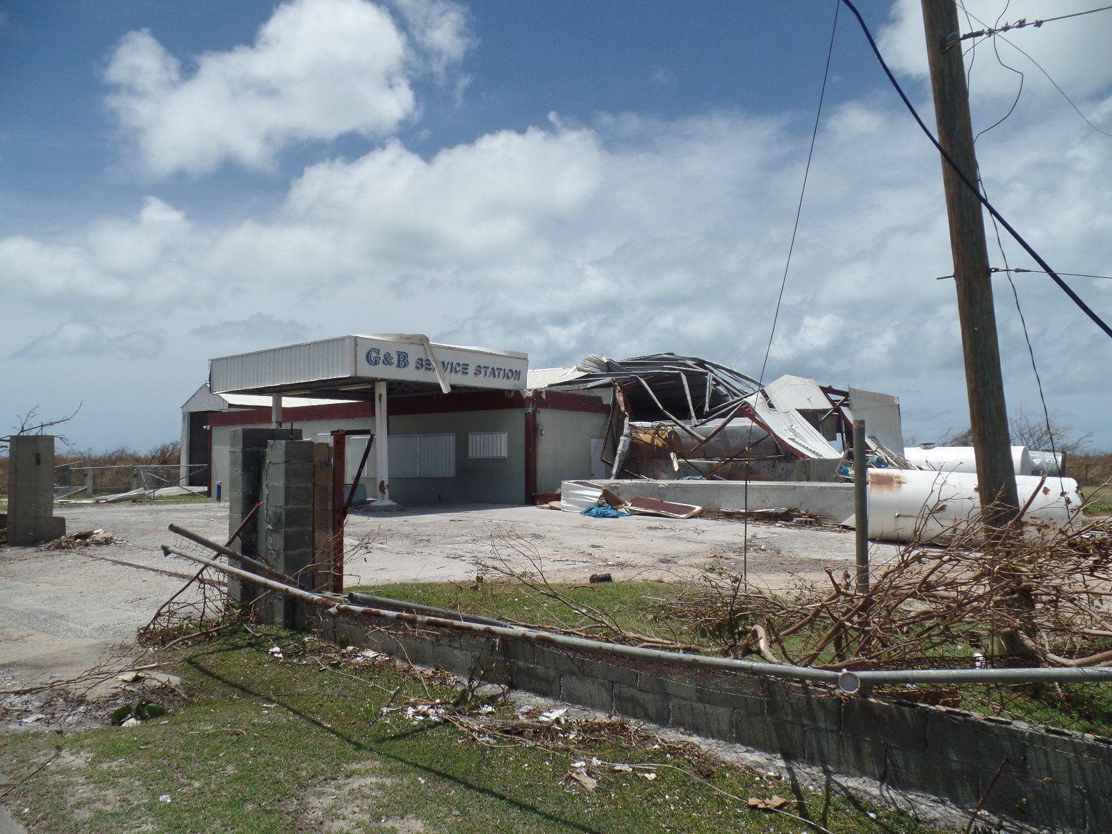 Förödelsen efter att Irma dragit fram på Barbuda.