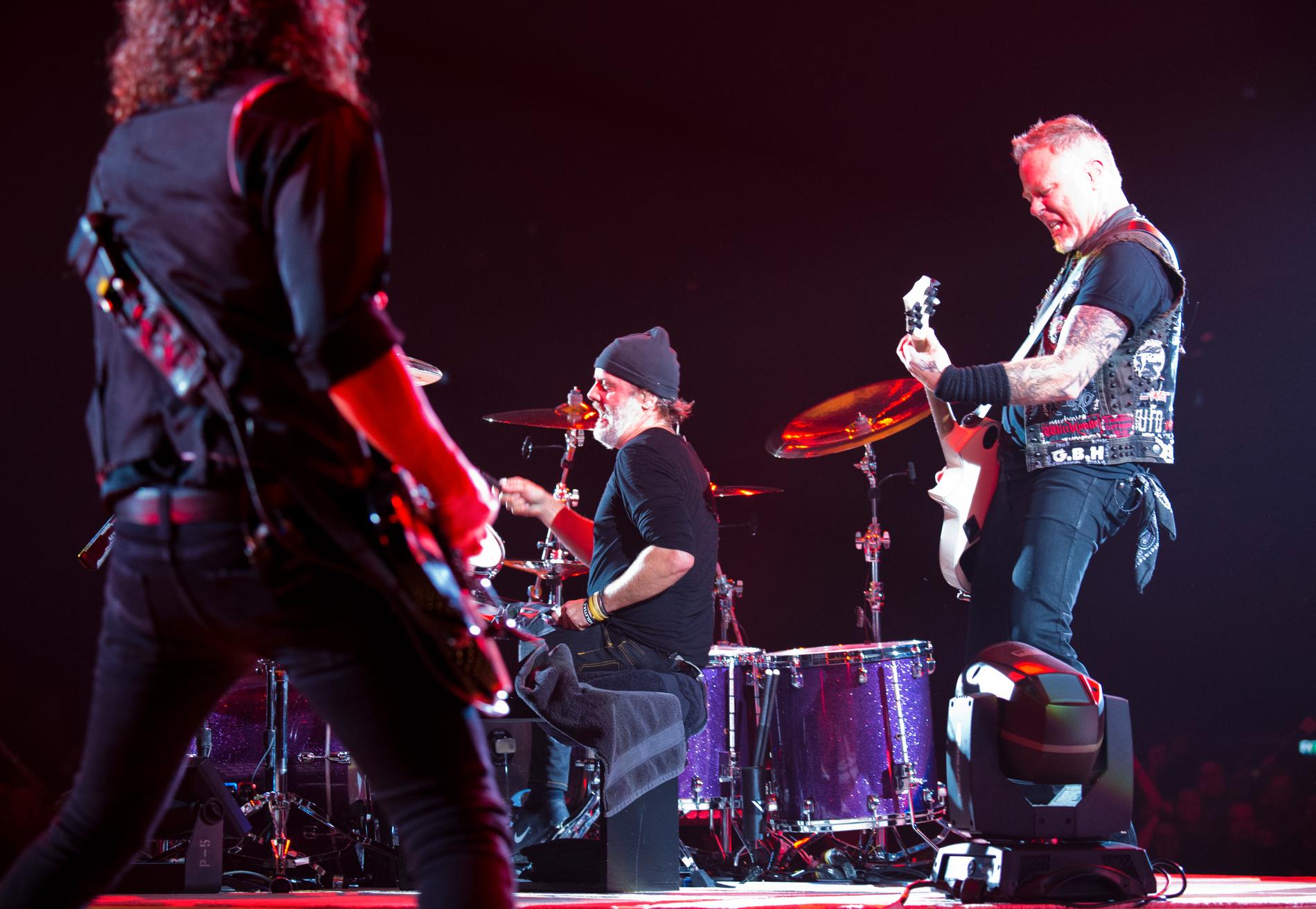 Metallica i Köpenhamn på fredagskvällen.