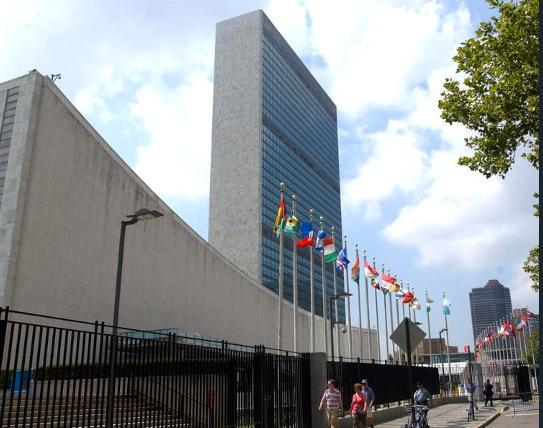 FN-högkvarteret i New York, USA.