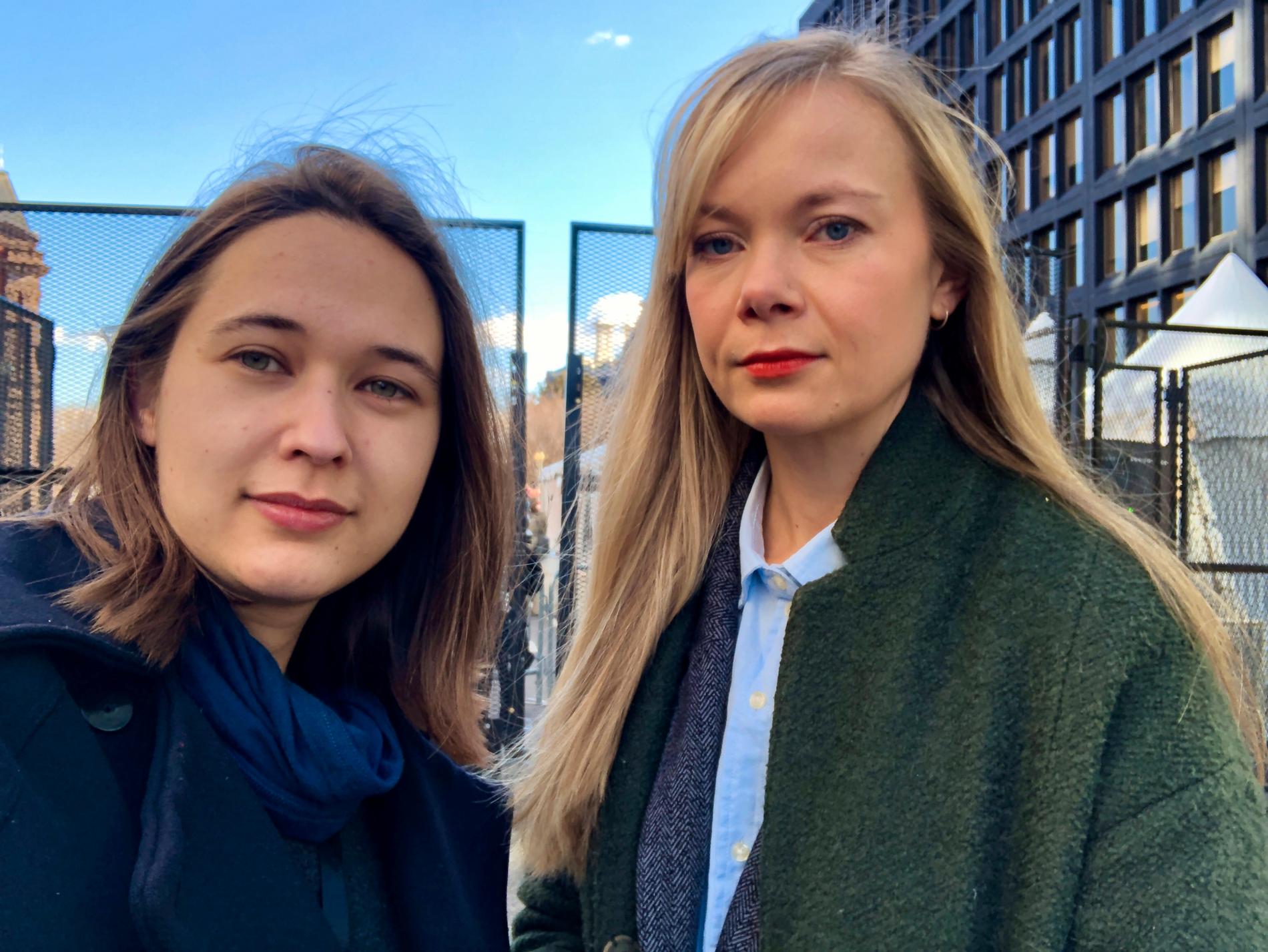 Emelie Svensson och Nora Savosnick i Washington för Aftonbladet.