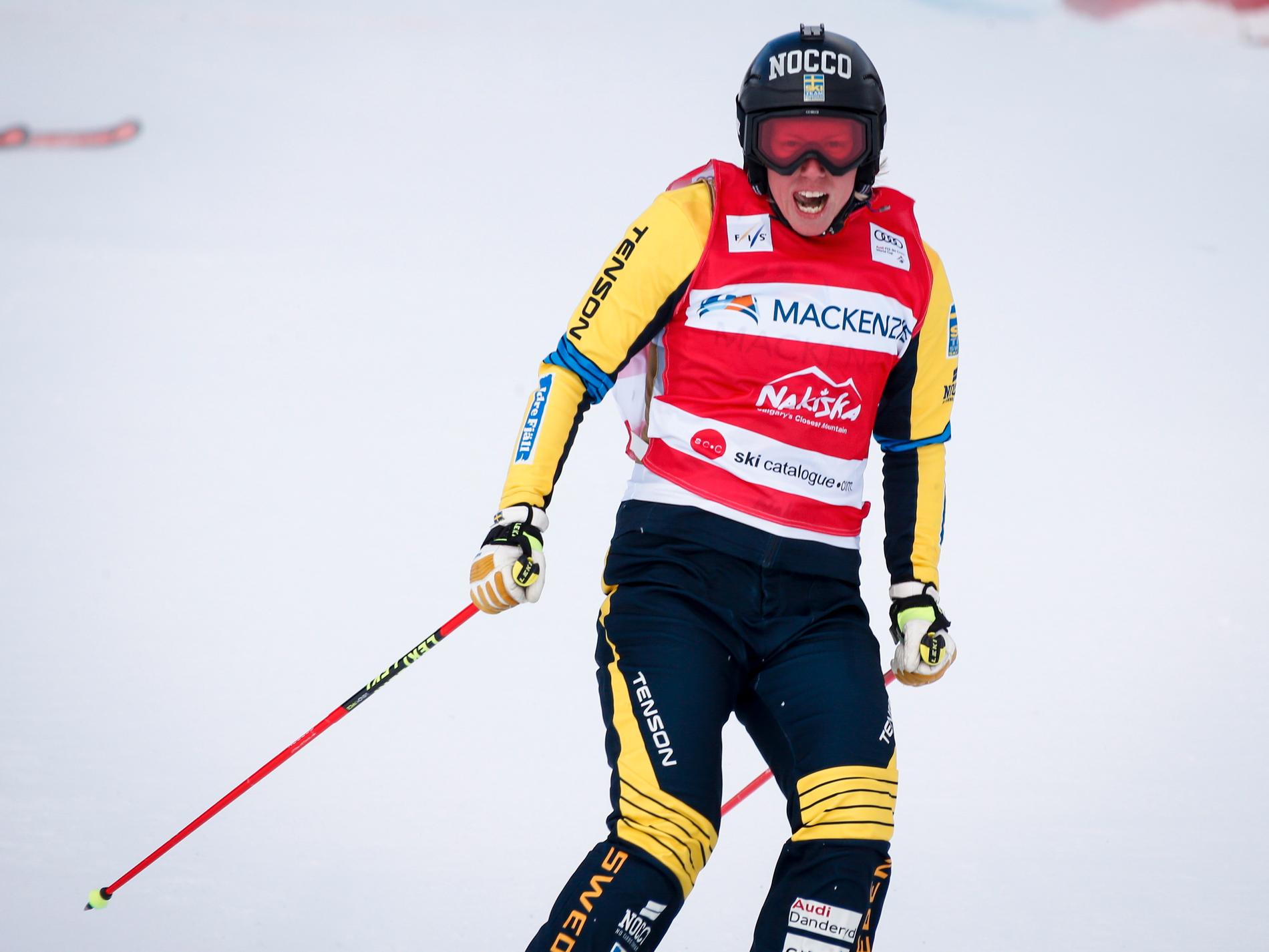 Vädret avgjorde när Sandra Näslund tog en ny pallplats i skicross. Arkivbild.
