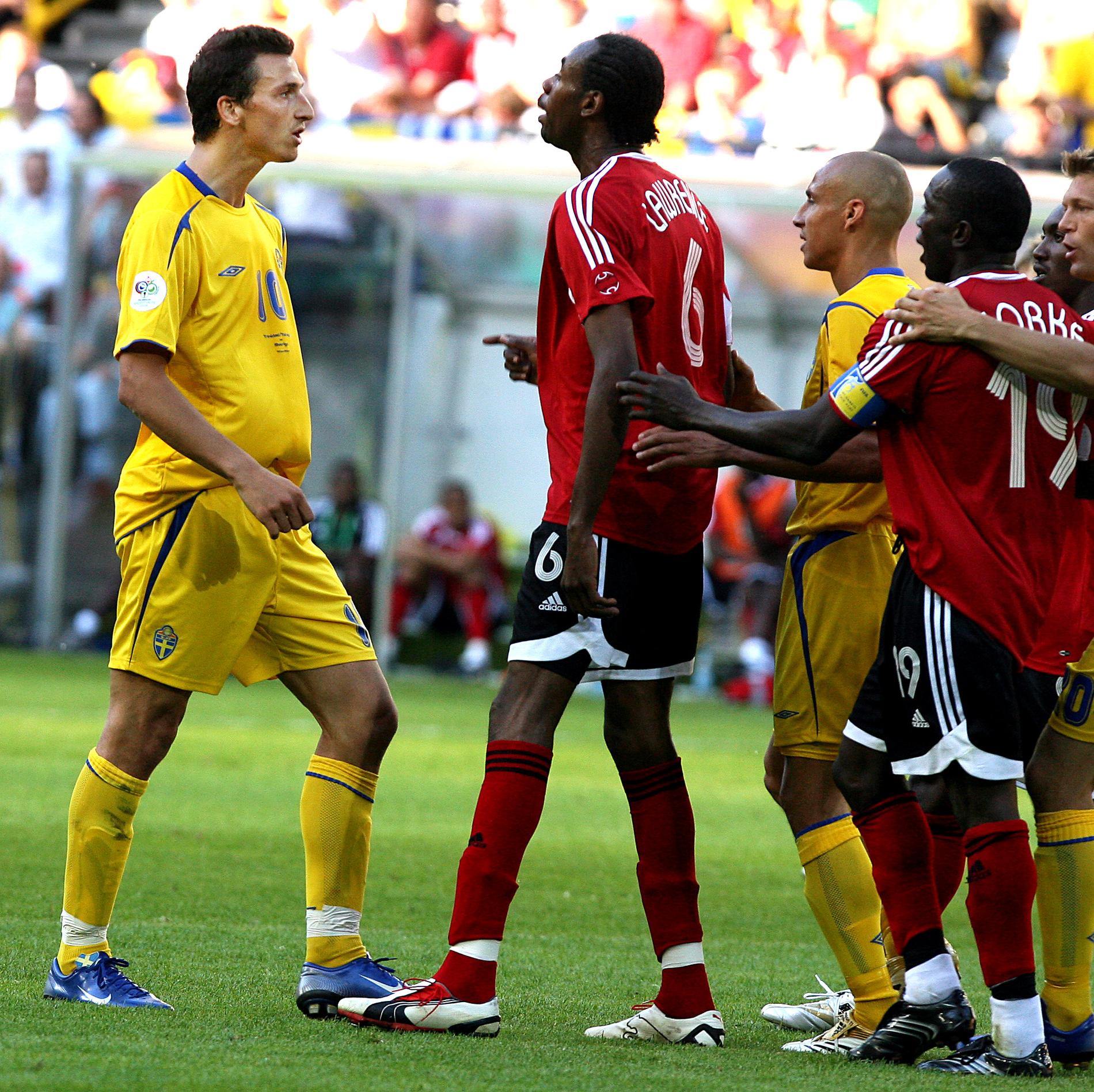 Dwight Yorke och hans Trinidad och Tobago mötte Sverige i VM 2006. 