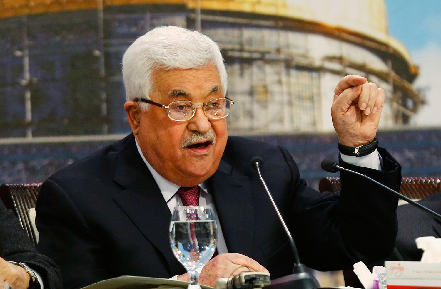 Palestinske presidenten Mahmoud Abbas.