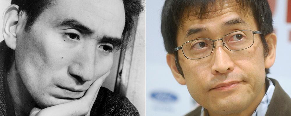 Osamu Dazai, t v, skrev romanen ”No longer human” som Junji Ito, t h, nu har gjort en tecknad version av.