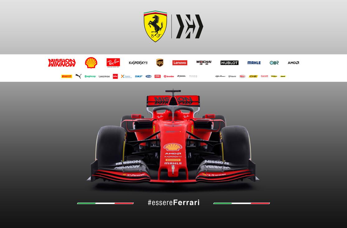 Så ser Sebastian Vettels bil ut i F1 2019.