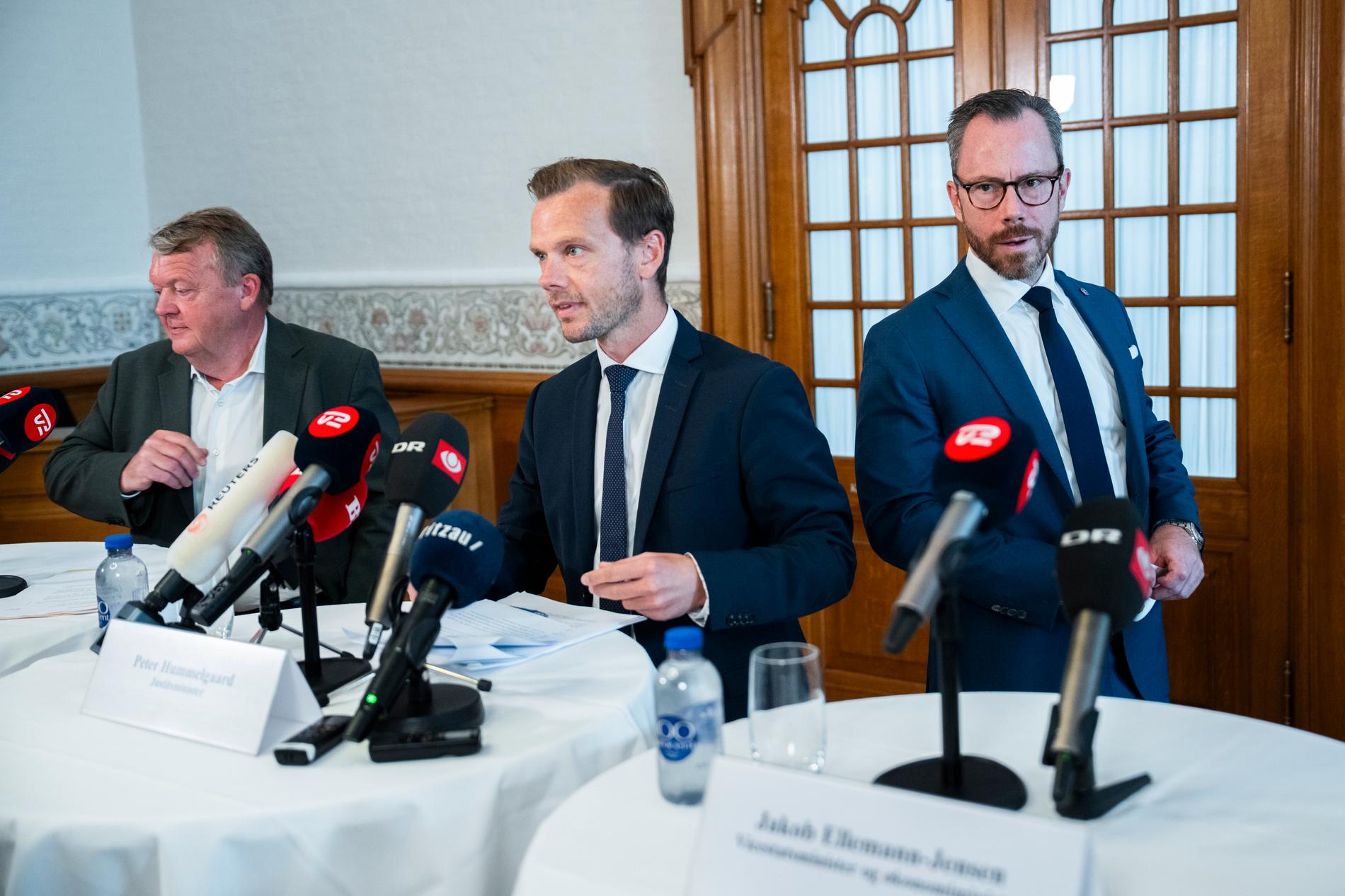 Danska regeringen höll en pressträff på fredagsförmiddagen. 