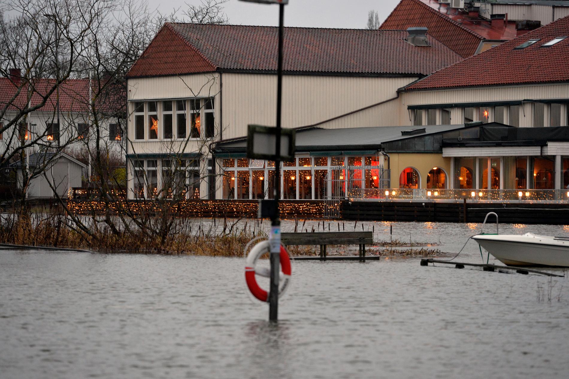 Översvämning i Kungälv.