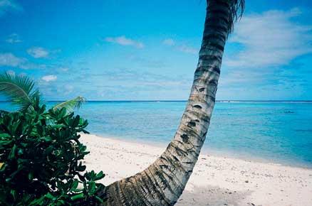 Vid Muri-lagunen finns ­Rarotongas bästa strand.