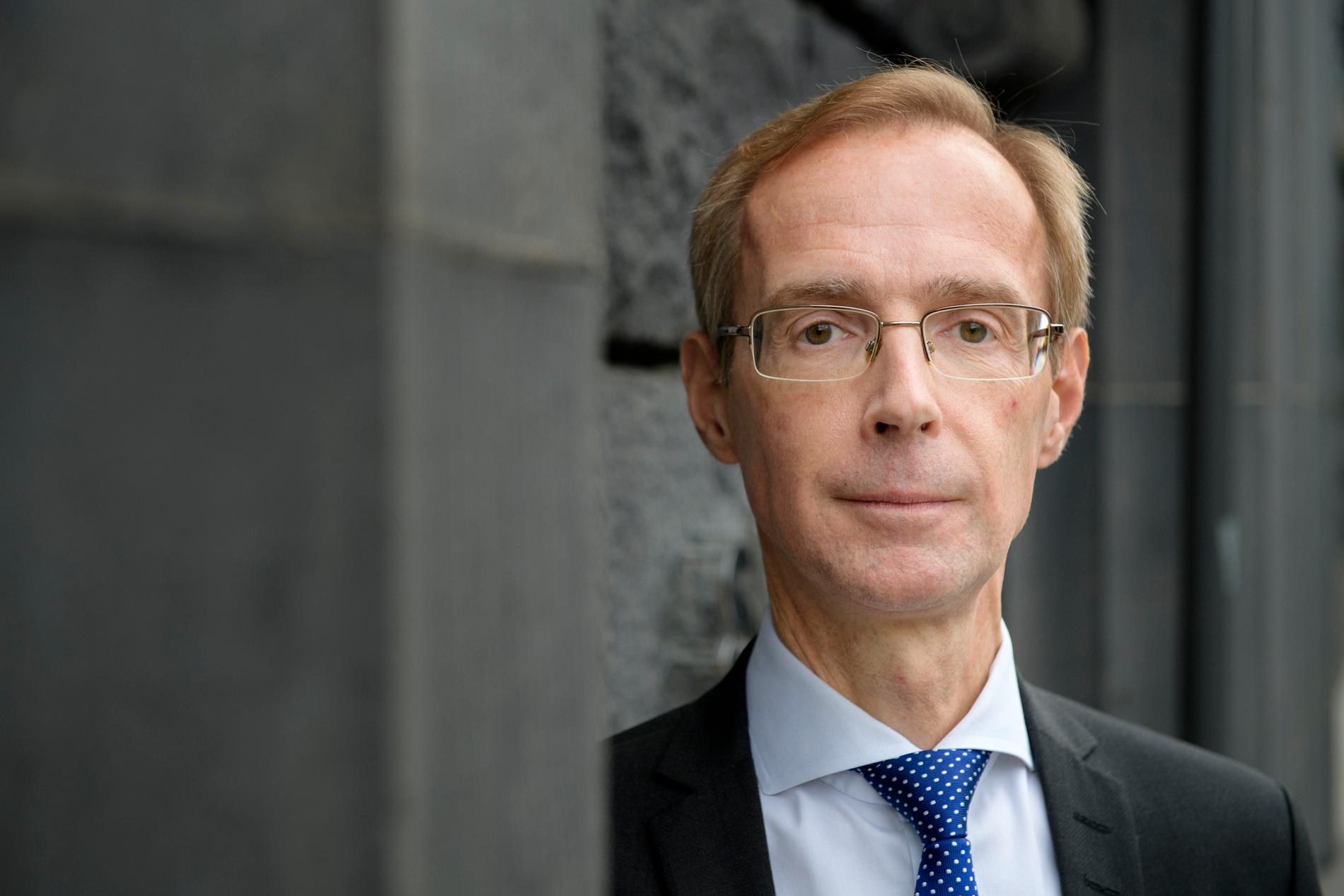 SEB:s ekonomer, härledda av chefsekonom Robert Bergqvist, presenterar en ny konjunkturrapport i serien Nordic Outlook. Arkivbild.