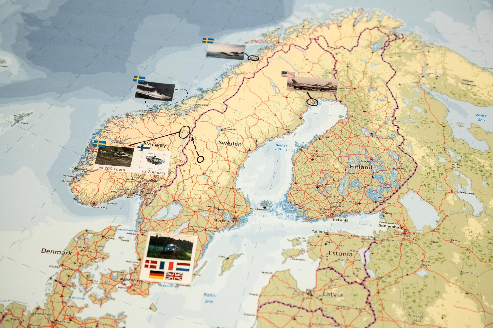 Ryssland anklagas för GPS-störningar vid Natos Trident Juncture-övning i Skandinavien. Arkivbild.