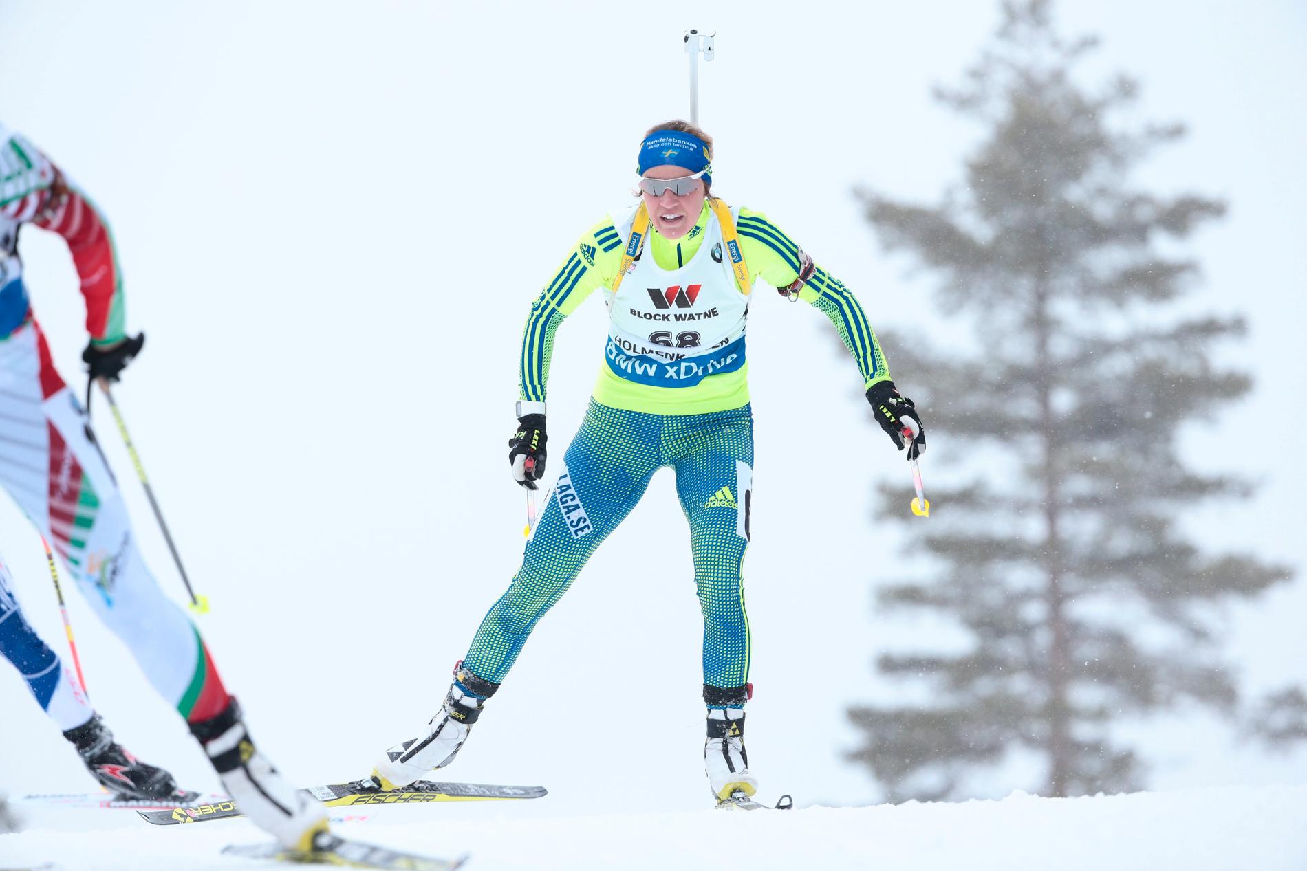 Ingela Andersson vann SM-sprinten i skidskytte i Idre. Arkivbild.