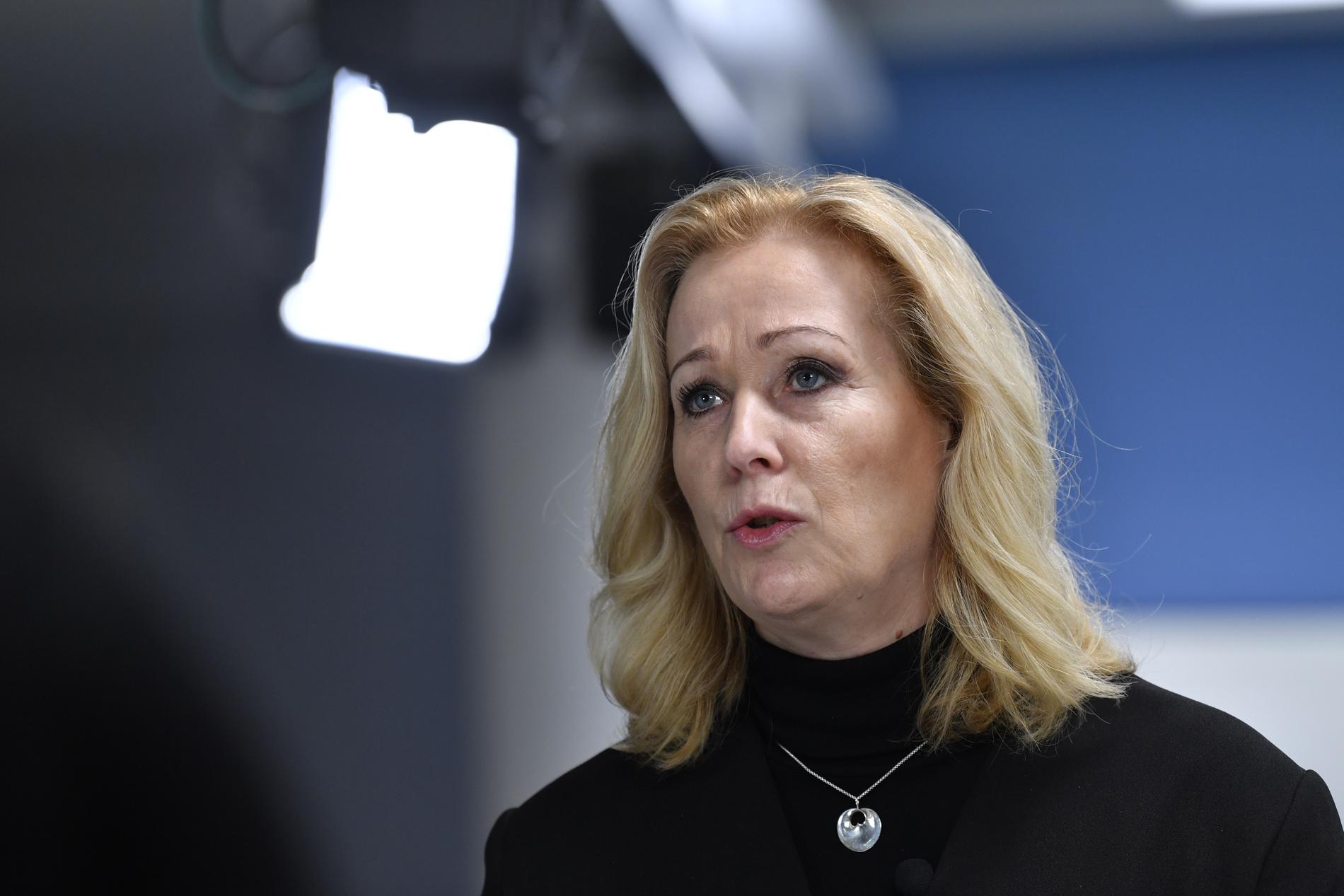 Kulturminister Jeanette Gustafsdotter (S) vill skapa "en samlad mediemyndighet". Arkivbild.