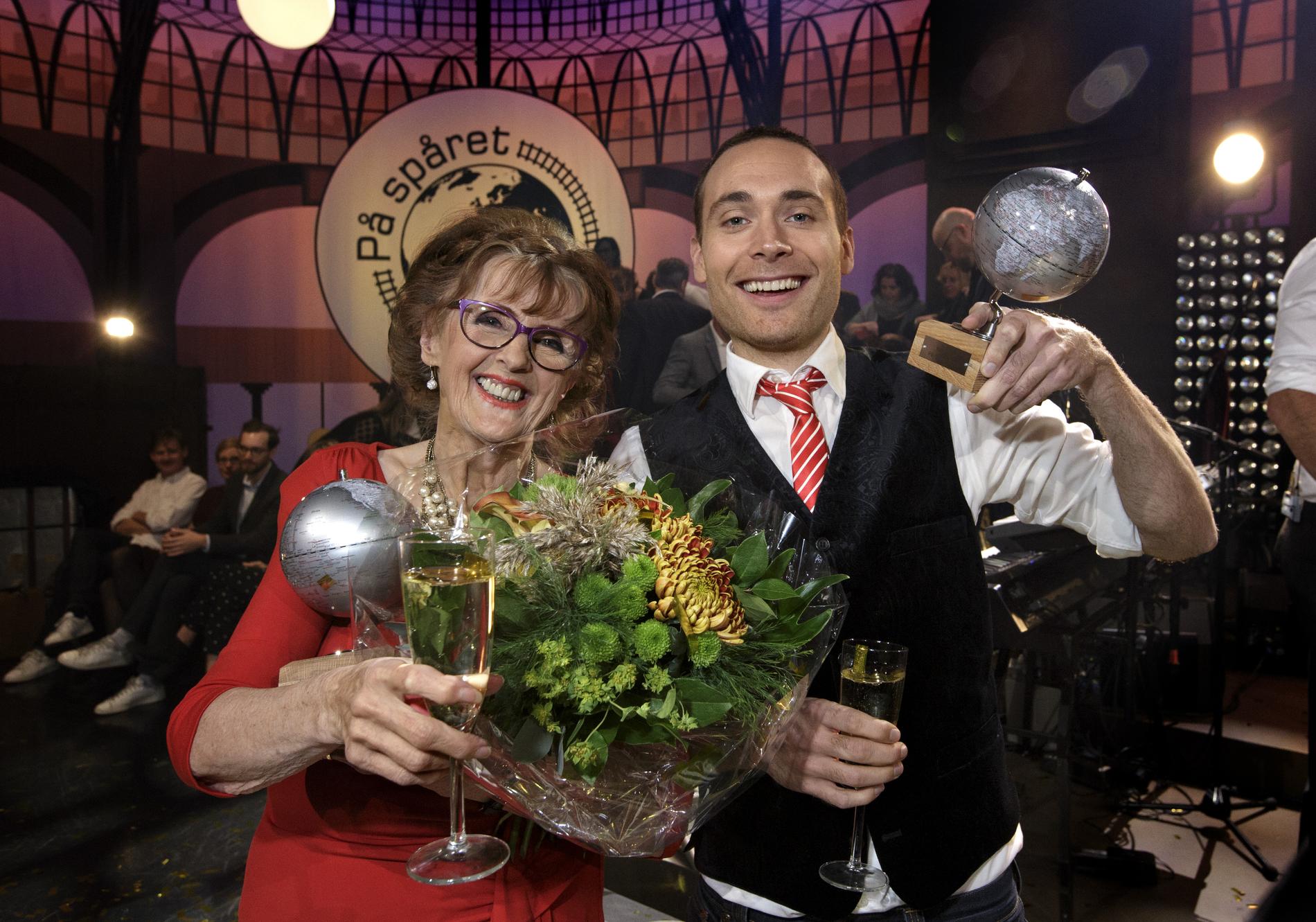 Elisabet Höglund och Jesper Rönndahl, har tidigare vunnit SVT-programmet "På Spåret" tillsammans. Arkivbild.