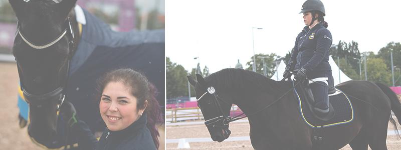”Vi passar väldigt bra ihop”, säger Felicia Grimmenhag om hästen Tarot E.