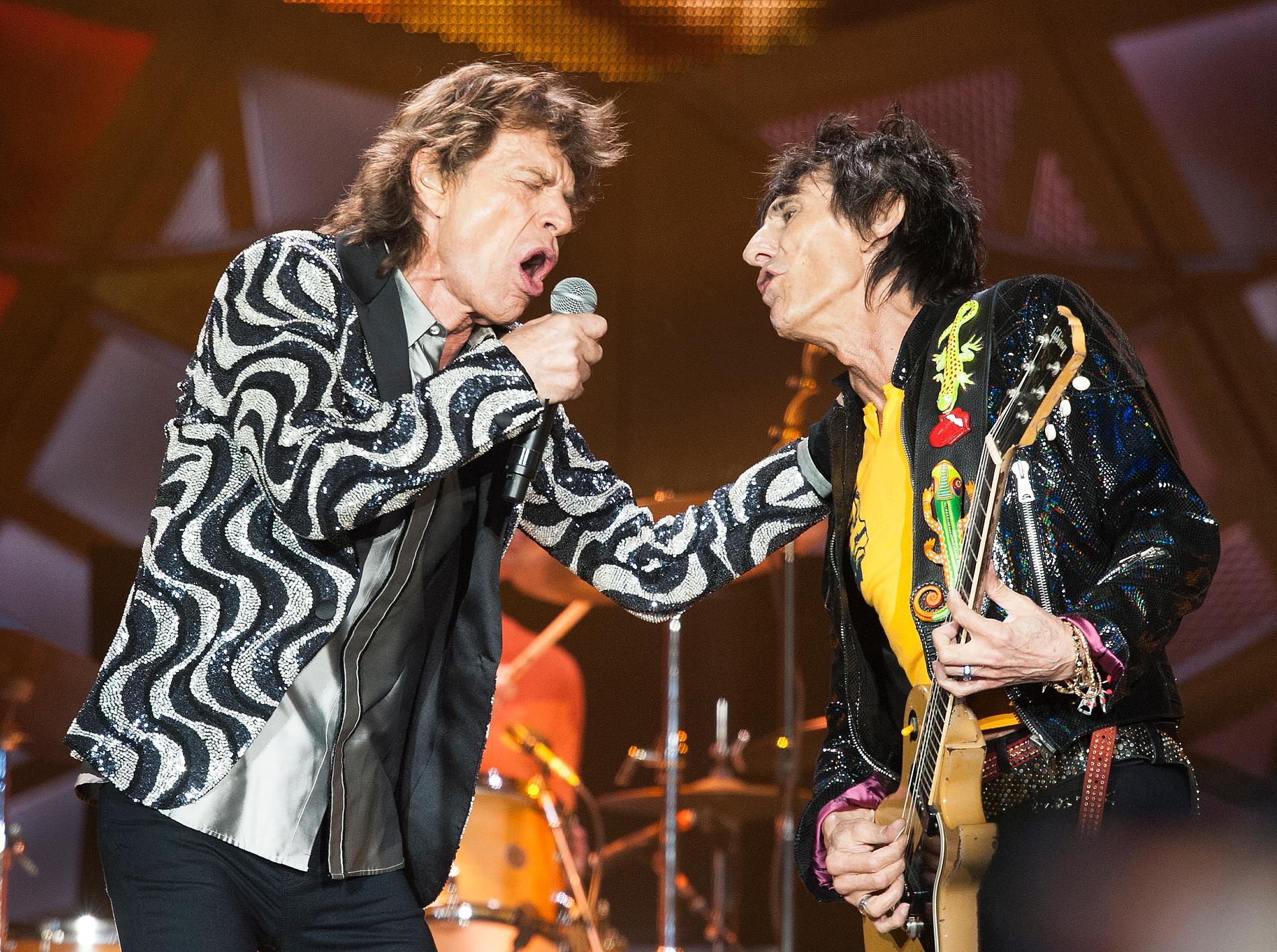 Mick Jagger och Ronnie Wood.