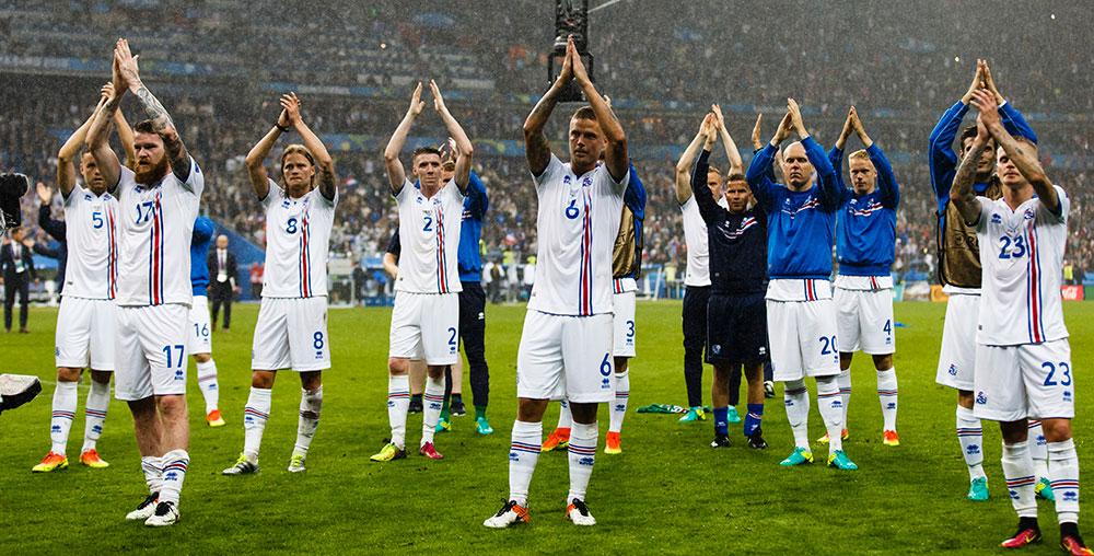 Island slogs ut i kvartsfinalen mor Frankrike