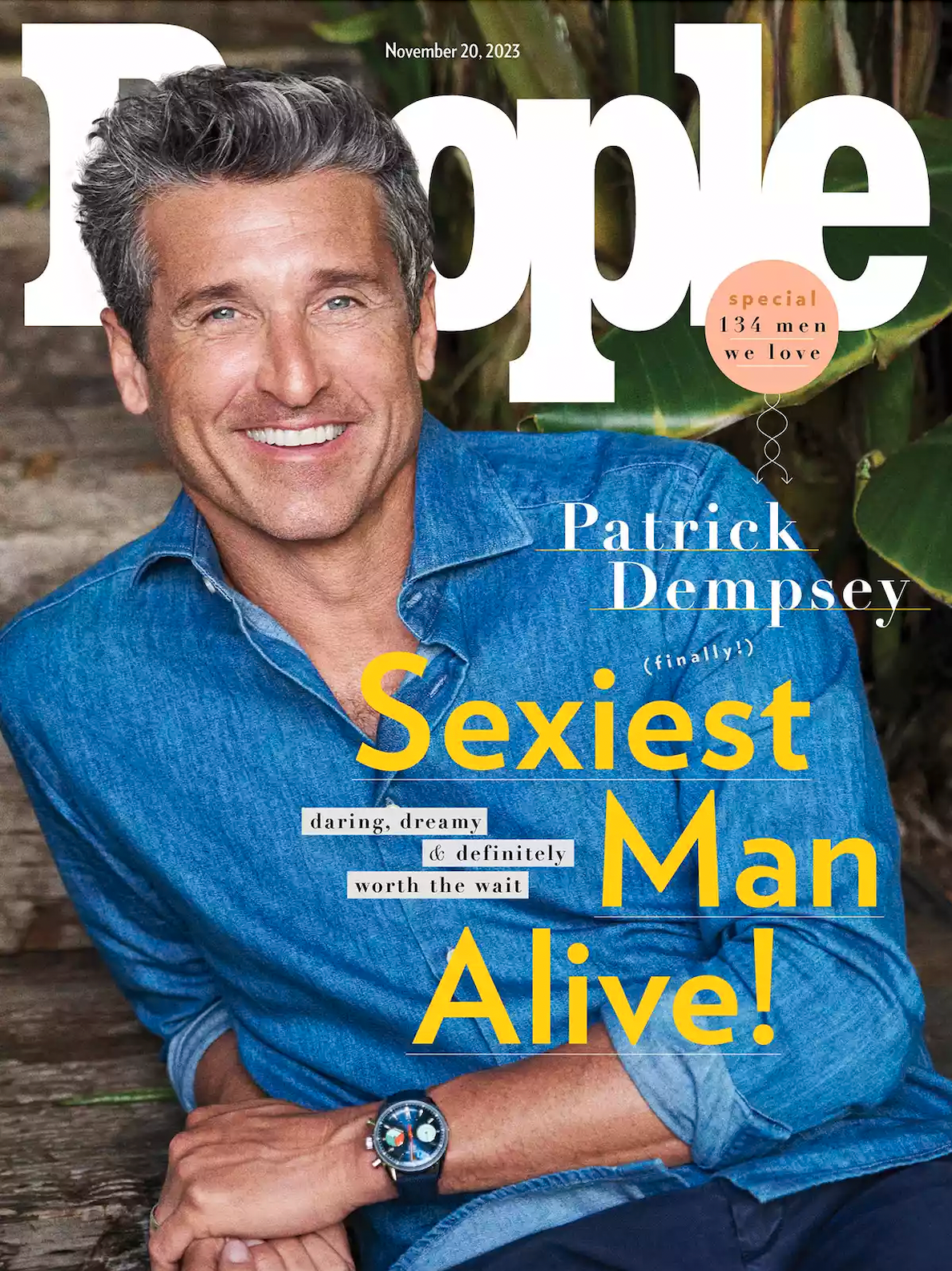 Patrick Dempsey på omslaget av People. 