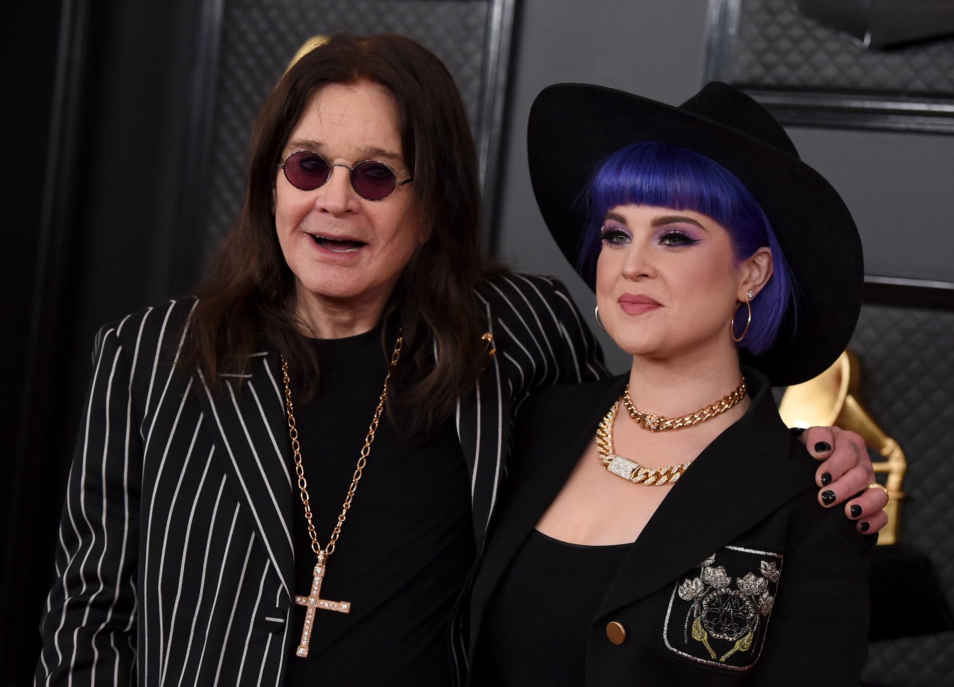 Ozzy Osbourne och Kelly Osbourne 2020.