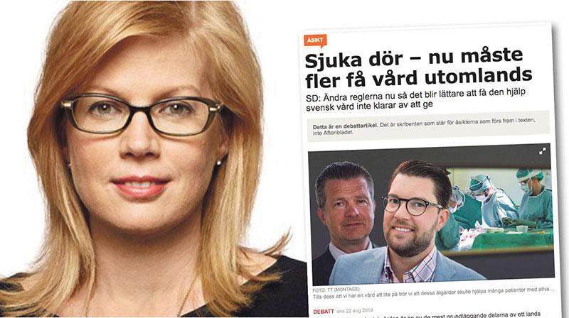 Ett svenskt utträde ur EU skulle effektivt strypa möjligheterna för svenska patienter att få vård i andra EU-länder, skriver Anna Starbrink.
