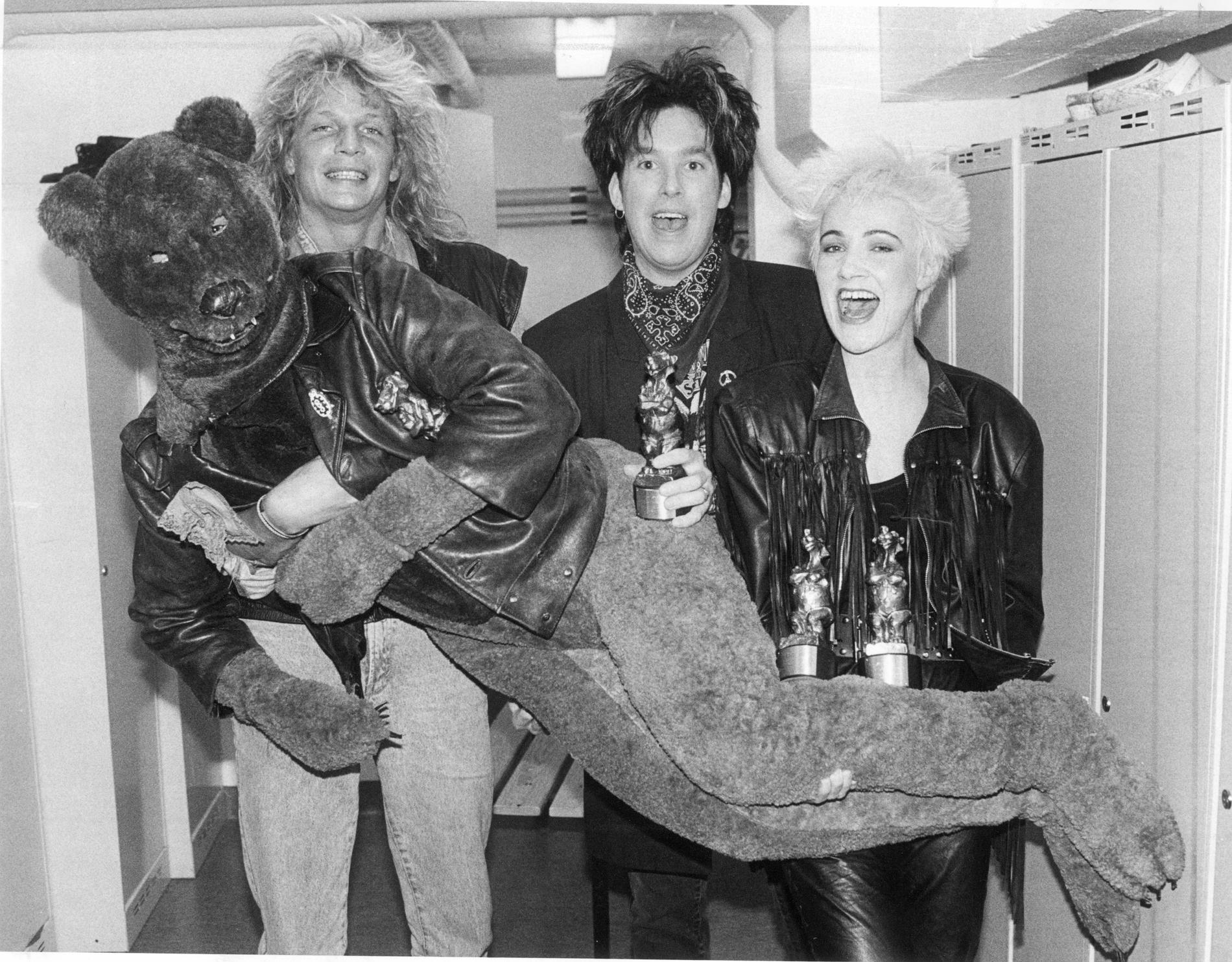 Hardcore-björnen Med Tommy Nilsson och Roxette 1989.