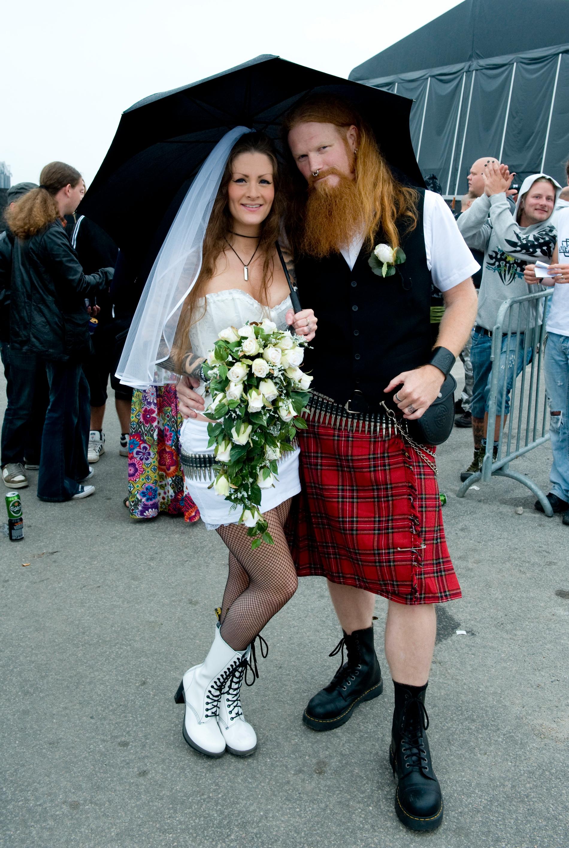 Katarina Segerblad och Mikael Segerblad, Göteborg, gifte sig på festivalen.