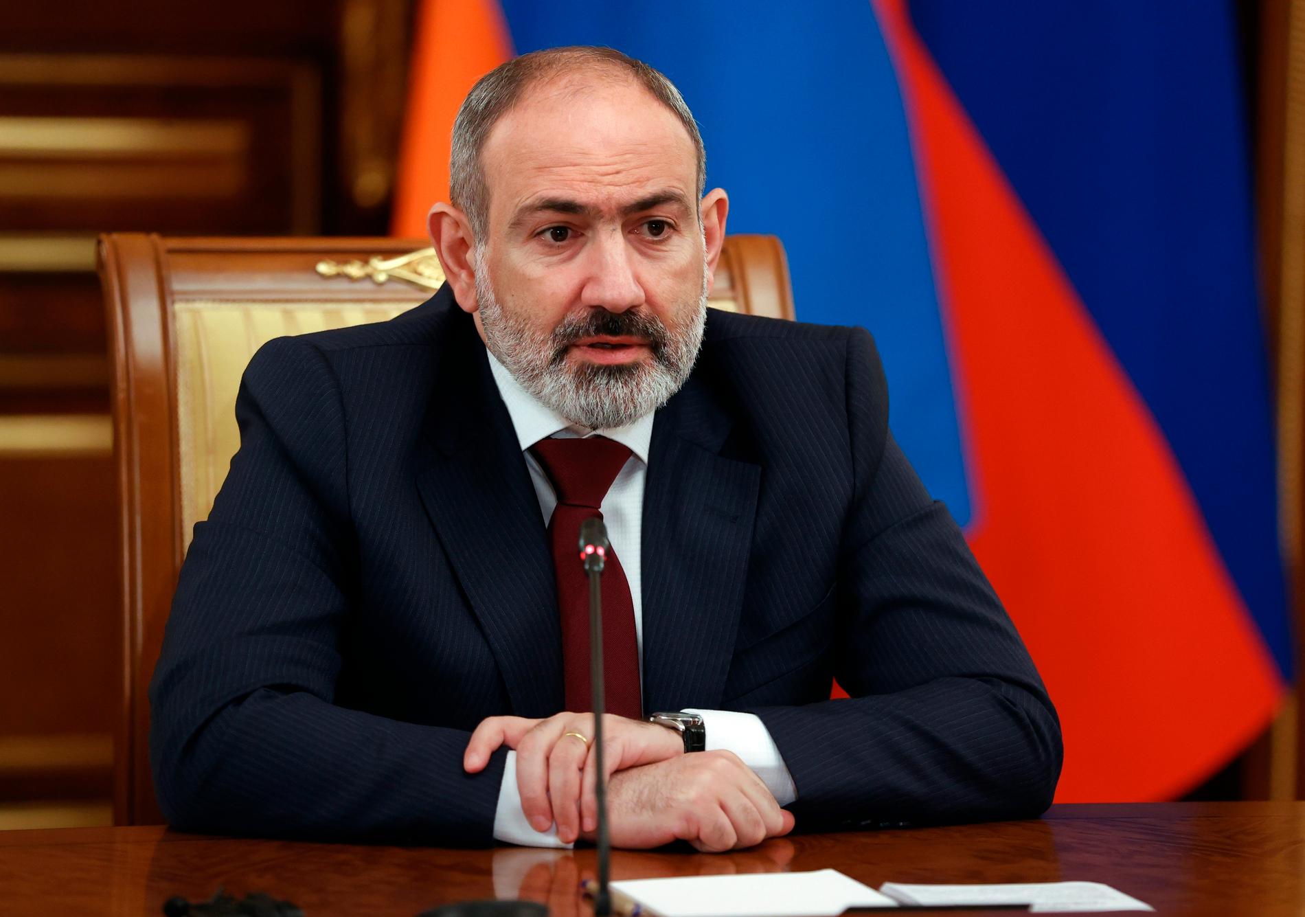 Armeniens premiärminister Nikol Pasjinjan. Arkivbild.