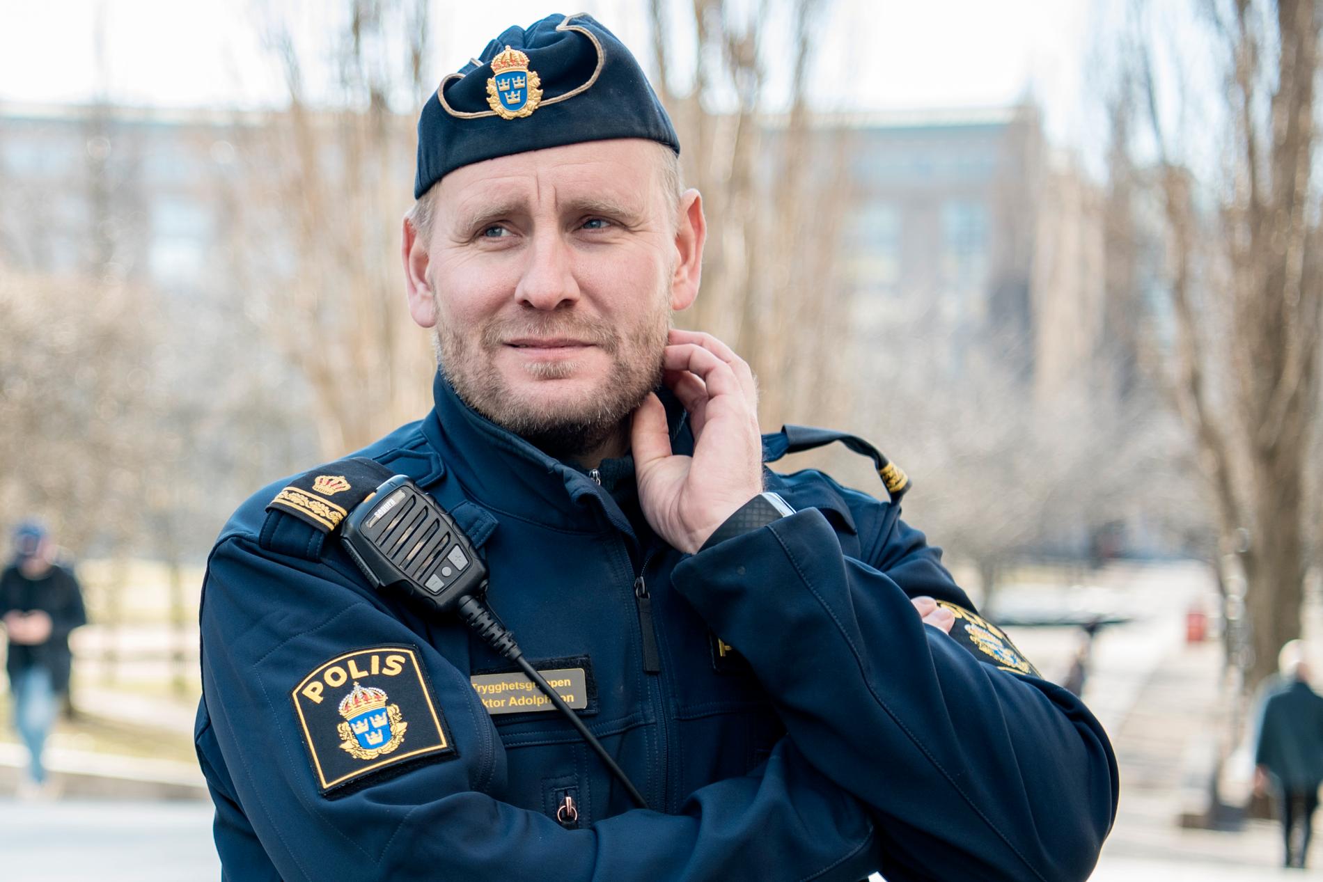 Viktor Adolphson, yttre befäl på Södermalmspolisen.