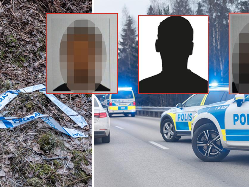 Tre mordmisstänkta på rymmen – tidigare livet i Sverige