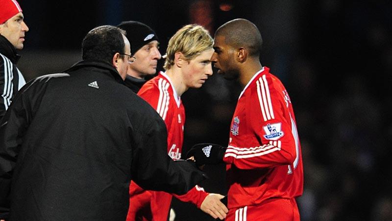 Ryan Babel ut – Fernando Torres in. Bytet som räddade segern åt Liverpool.