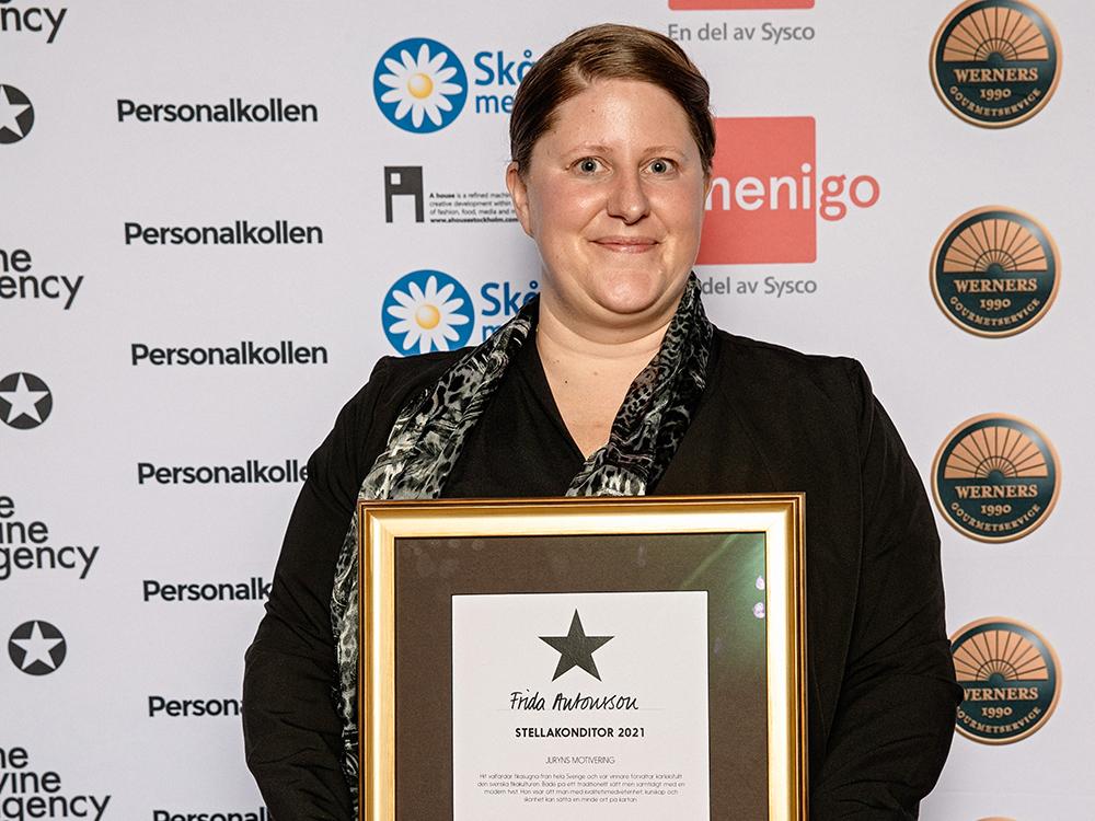 Frida Antonsson vann i kategorin årets stellakonditor.