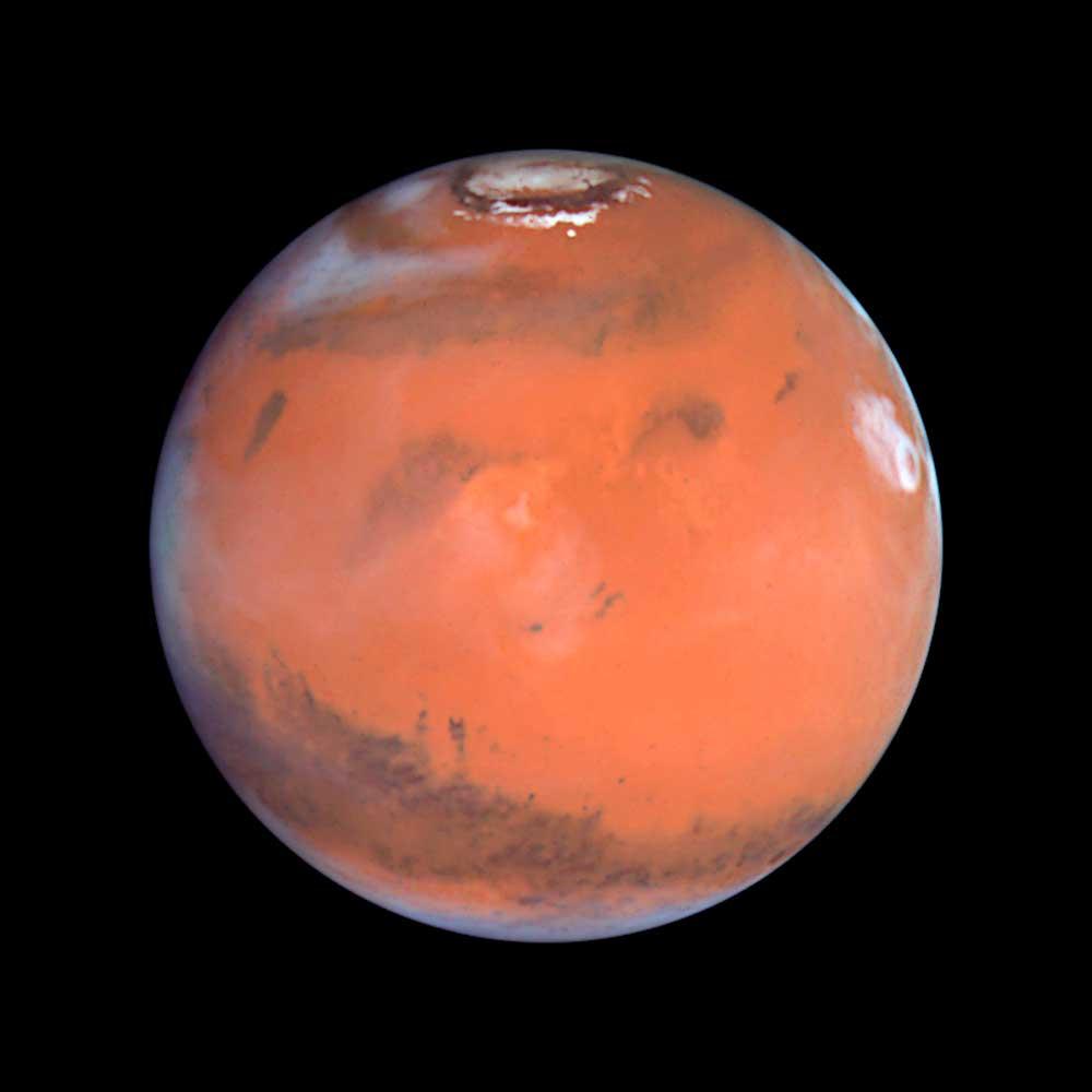 Life on Mars? Planeten Mars.