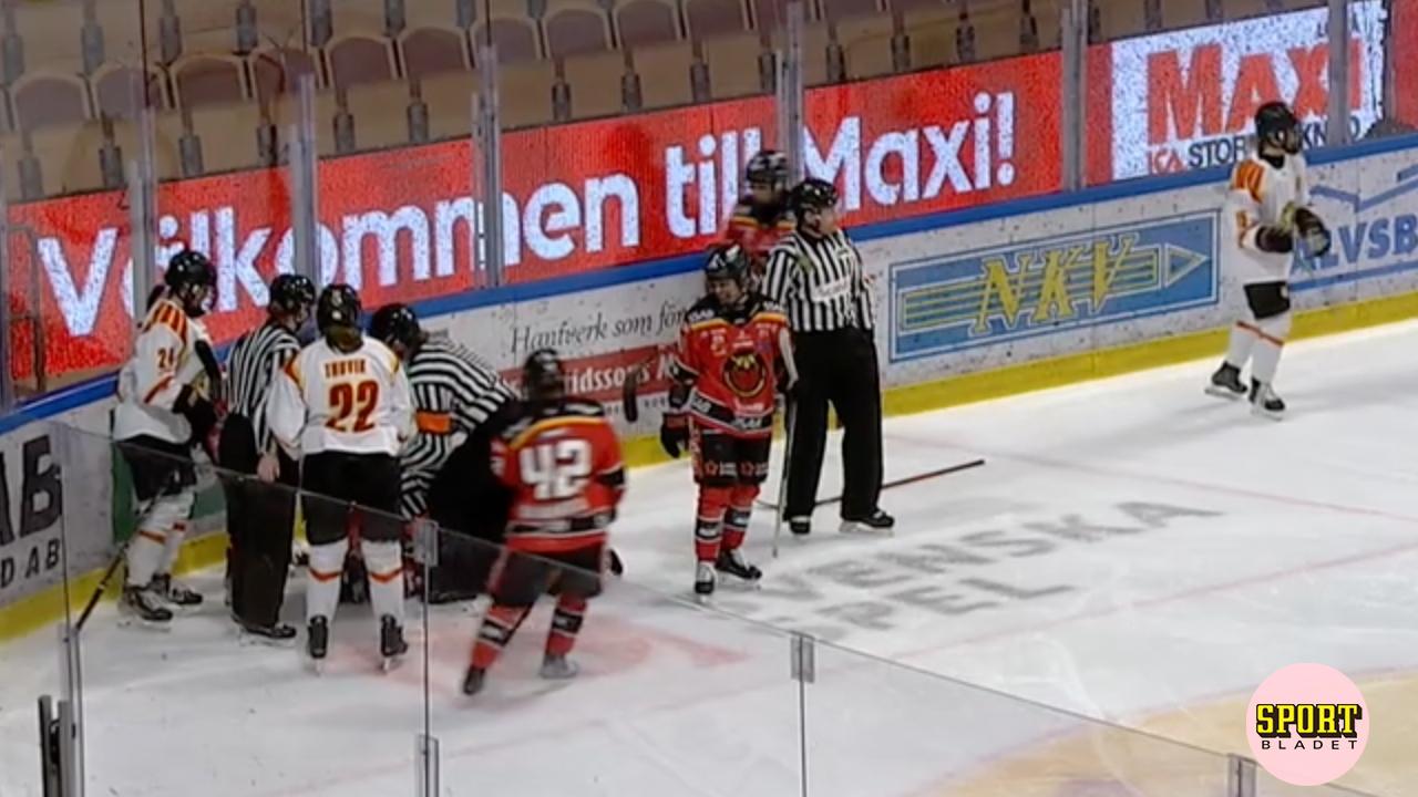 La vilaine blessure de la finale SDHL entre Luleå et Brynäs