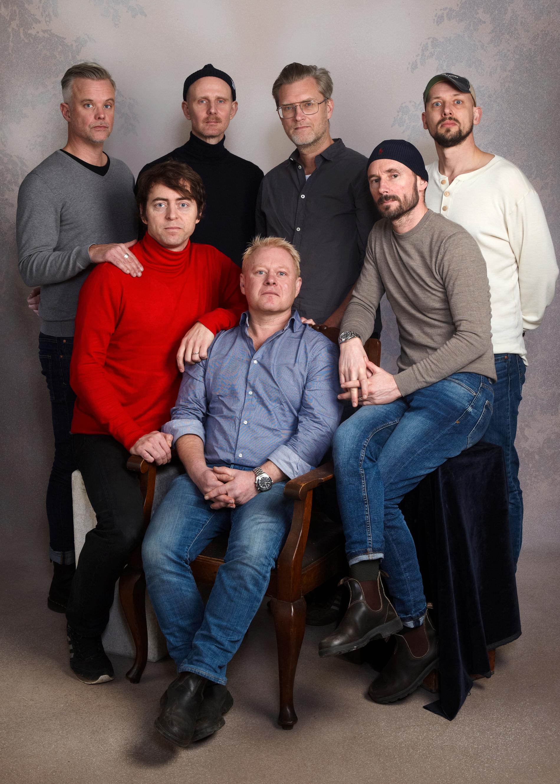 Varangruppen 2020. Övre raden: Magnus Thomson, David Wiberg, Anders Andersson, Fredrik Åkerman. Nedre: Olof Wallberg, Jonas Sykfront och Fredrik Åkerman. 