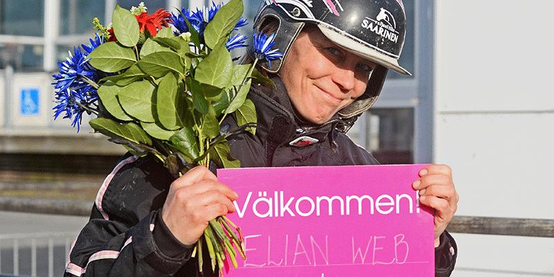 Katja Melkko och Elian Web fick en rosa biljett efter segern i Paralympiatravets Final