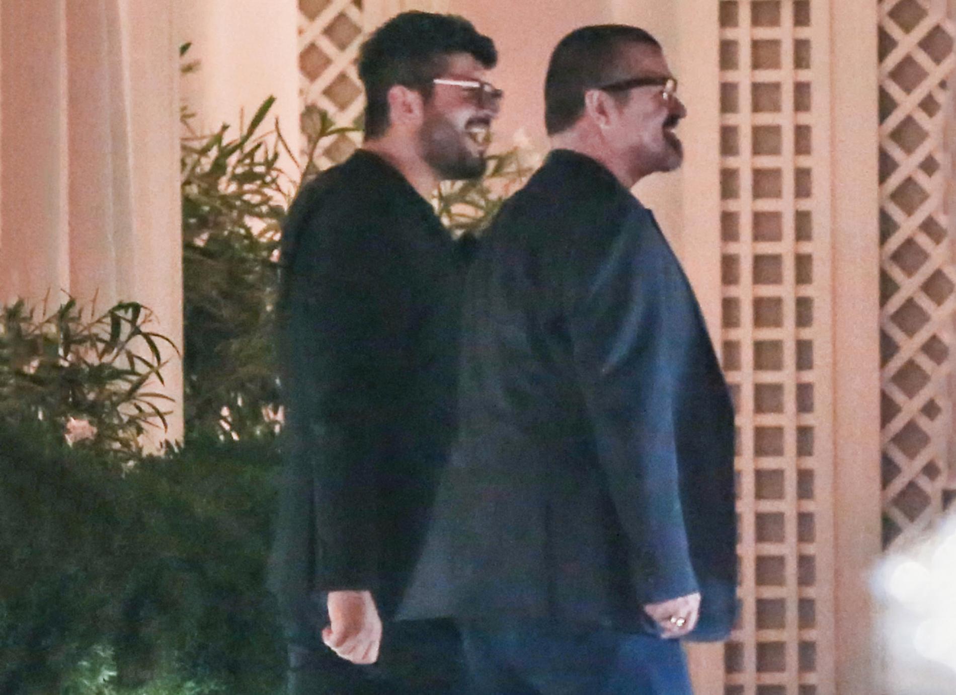 George Michael och hans partner Fadi Fawaz.