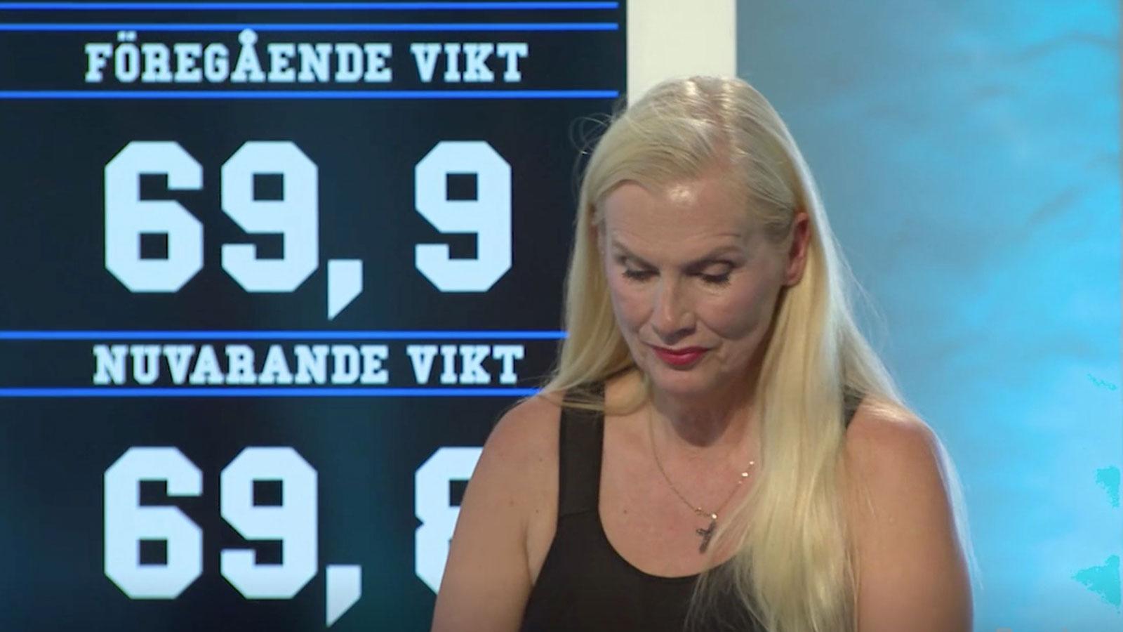Gunilla Persson i ”Biggest loser VIP”.