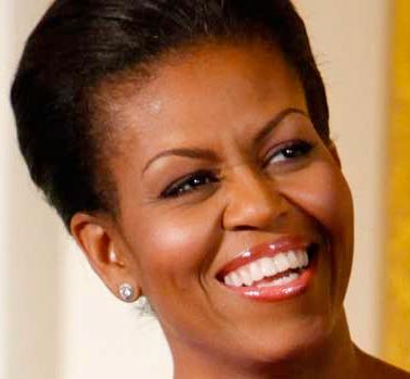 Toppar Presidentfrun Michelle Obama, 46, är etta.