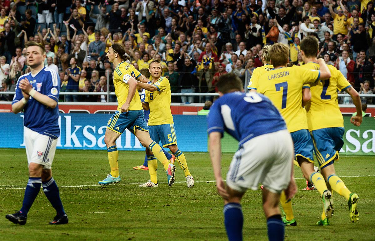 11 juni 2013 Färöarna igen, nu i VM-kval. Zlatan sätter såväl 1–0…