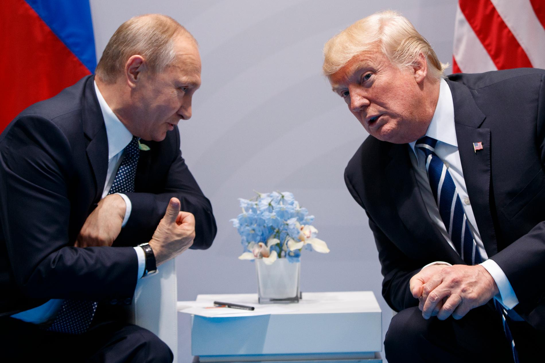 Vladimir Putin och Donald Trump träffades tidigare denna månad