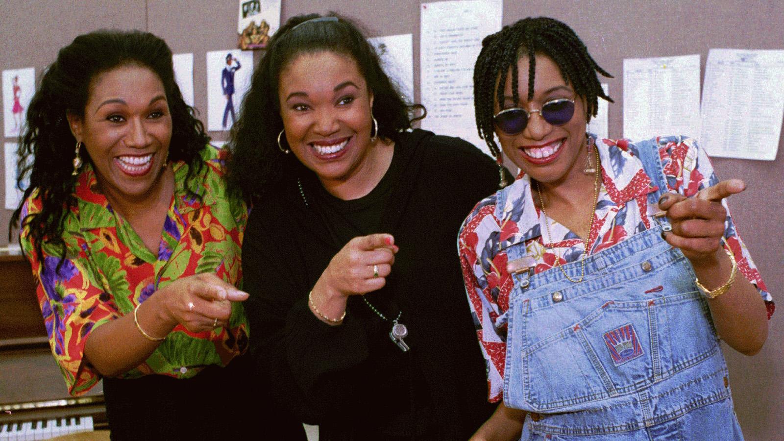 The Pointer sisters 1995, från vänster Ruth, Anita och June Pointer.