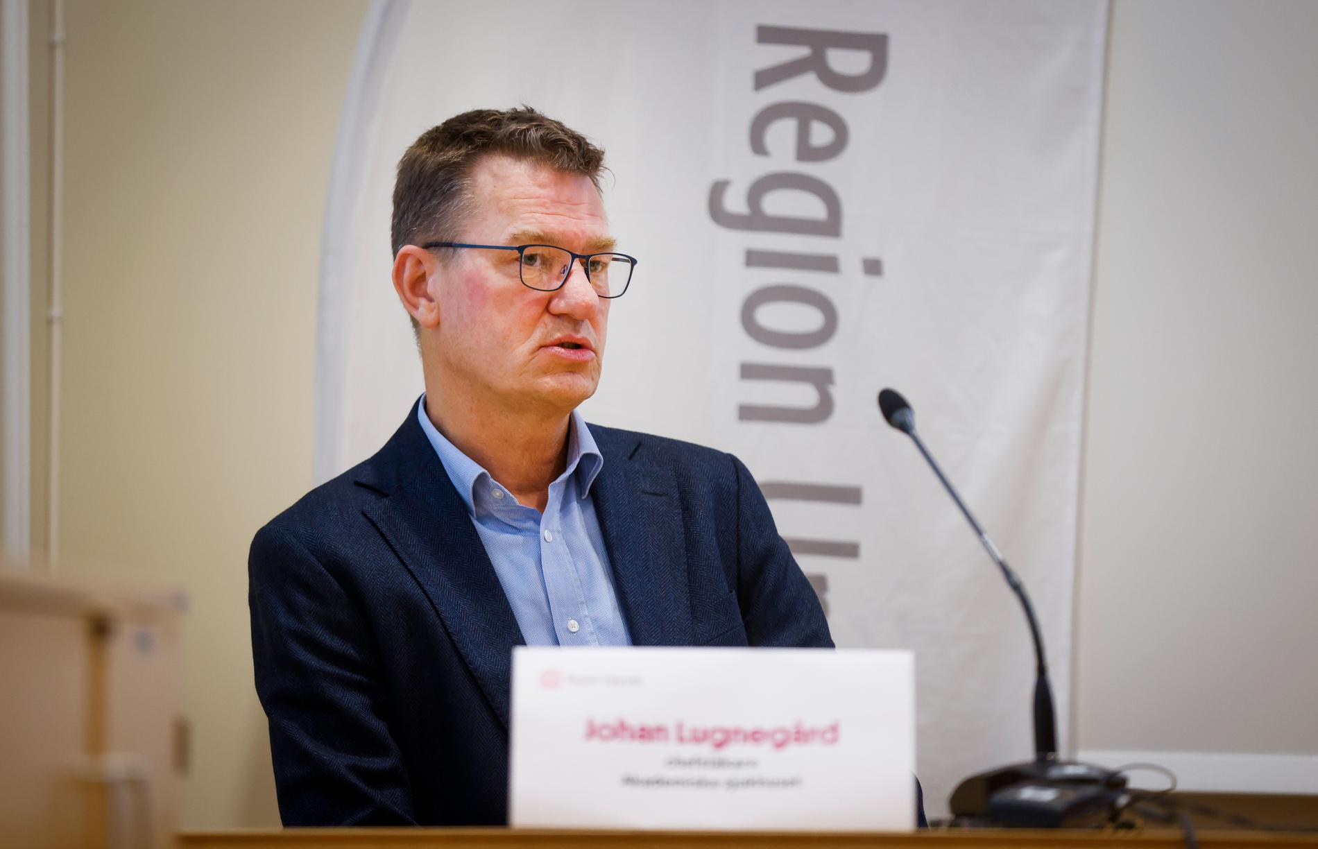 Johan Lugnegård, chefsläkare på Akademiska sjukhuset. 