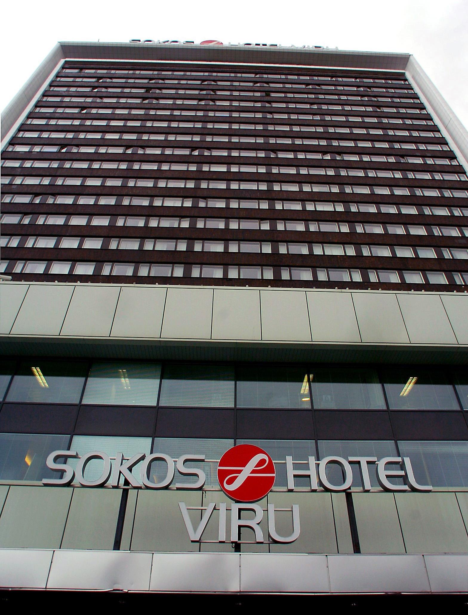 Hotel Viru där de båda svenska fackföreningsledarna Bertil Whinberg och Ove Fredriksson bodde när de mördades i januari 1991.
